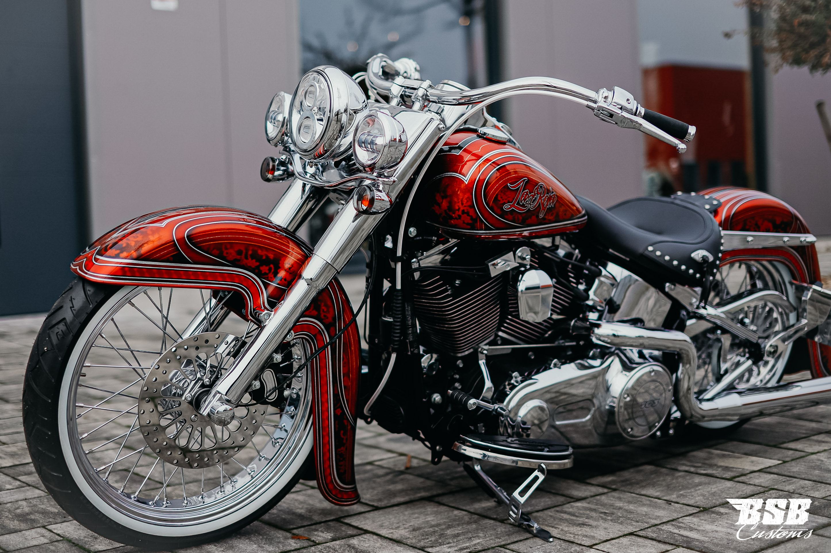 2014 Softail "La Roja"  Mexican Chicano Style Umbau by BSB Customs  sehr viele Extras... ab 345 EUR finanzieren* 