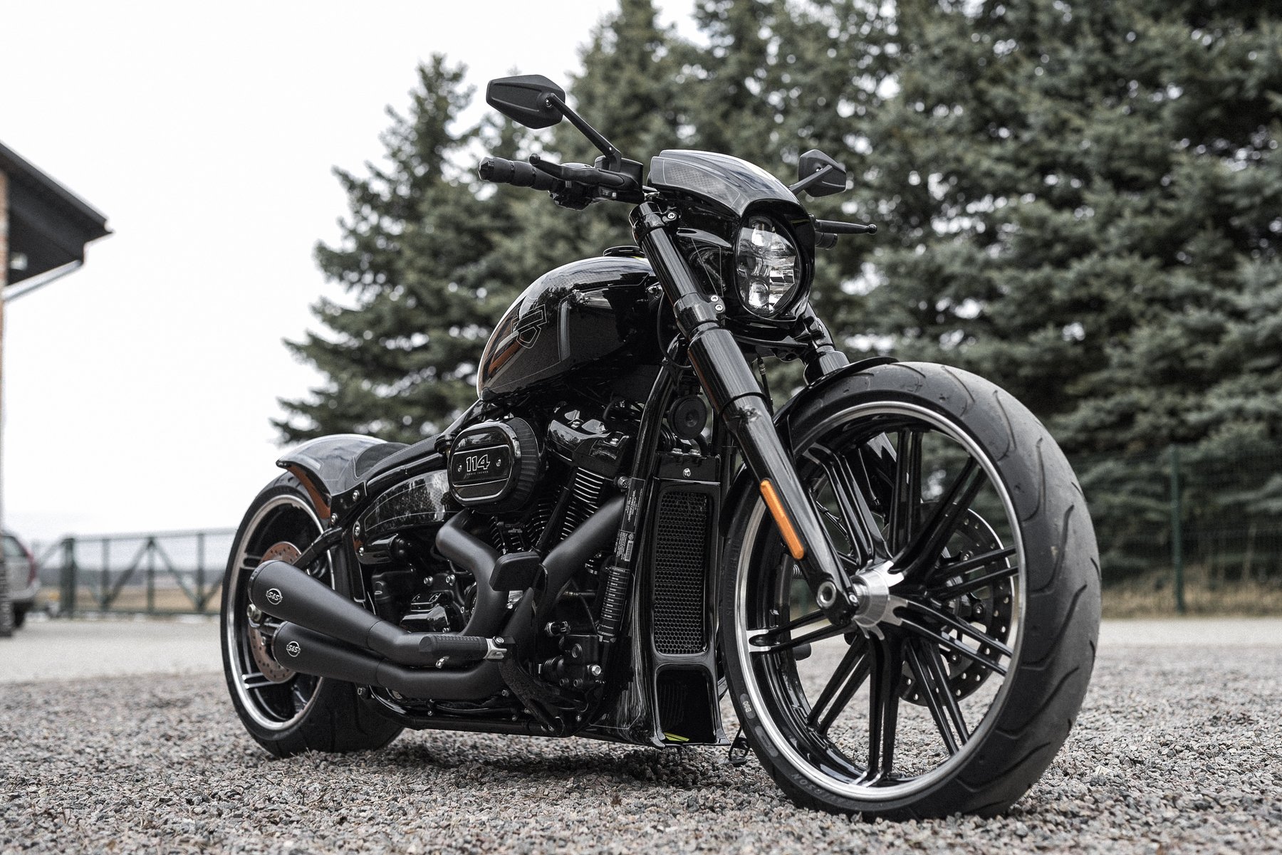 HARLEY-DAVIDSON "AGGRESSOR" SERIES SOFTAIL M8 LOW RIDER S FXLRS SCHEINWERFERVERKLEIDUNG 2018-2023