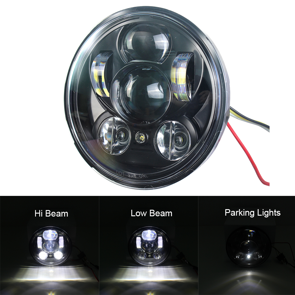 5,75 Zoll LED-Scheinwerfer Weiß IP67 für Yamaha XVS650/XSR900/XSR700/XJR1300/XVS950