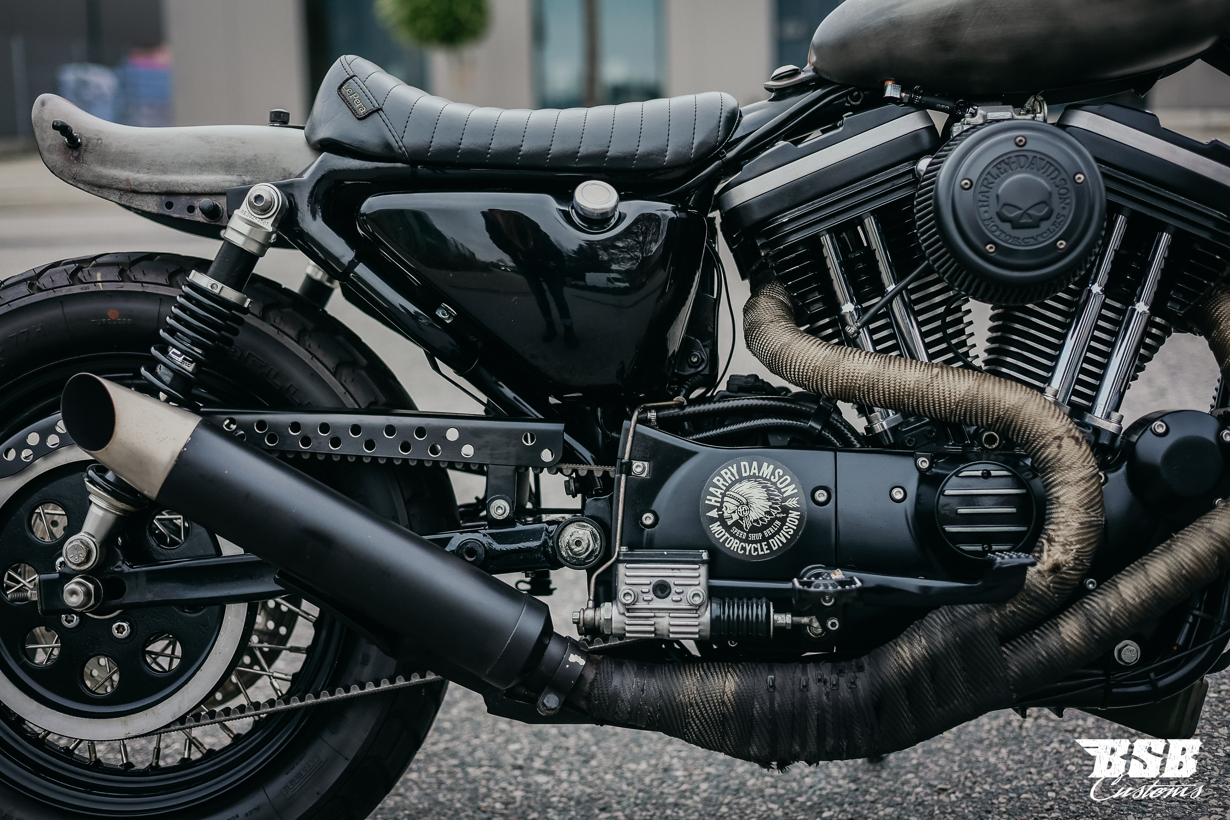 2001 Harley Davidson XL 883 mit Megaumbau und Leistungsteigerung auf 1200ccm 