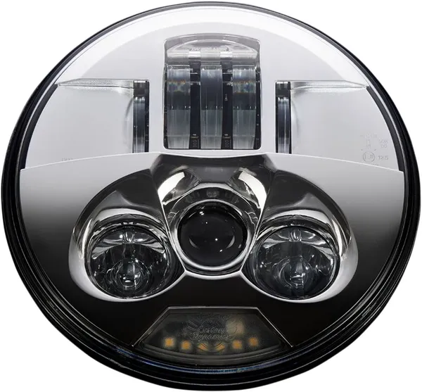 ProBEAM 7" LED-Scheinwerfer – Chrom – ECE-zugelassen – für Harley & Custom Bikes