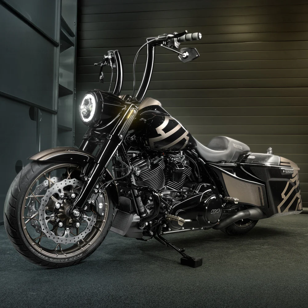 Road King „Killer Bull“ 2" Fat-Lenker mit 1,25" Riser-Klemmen