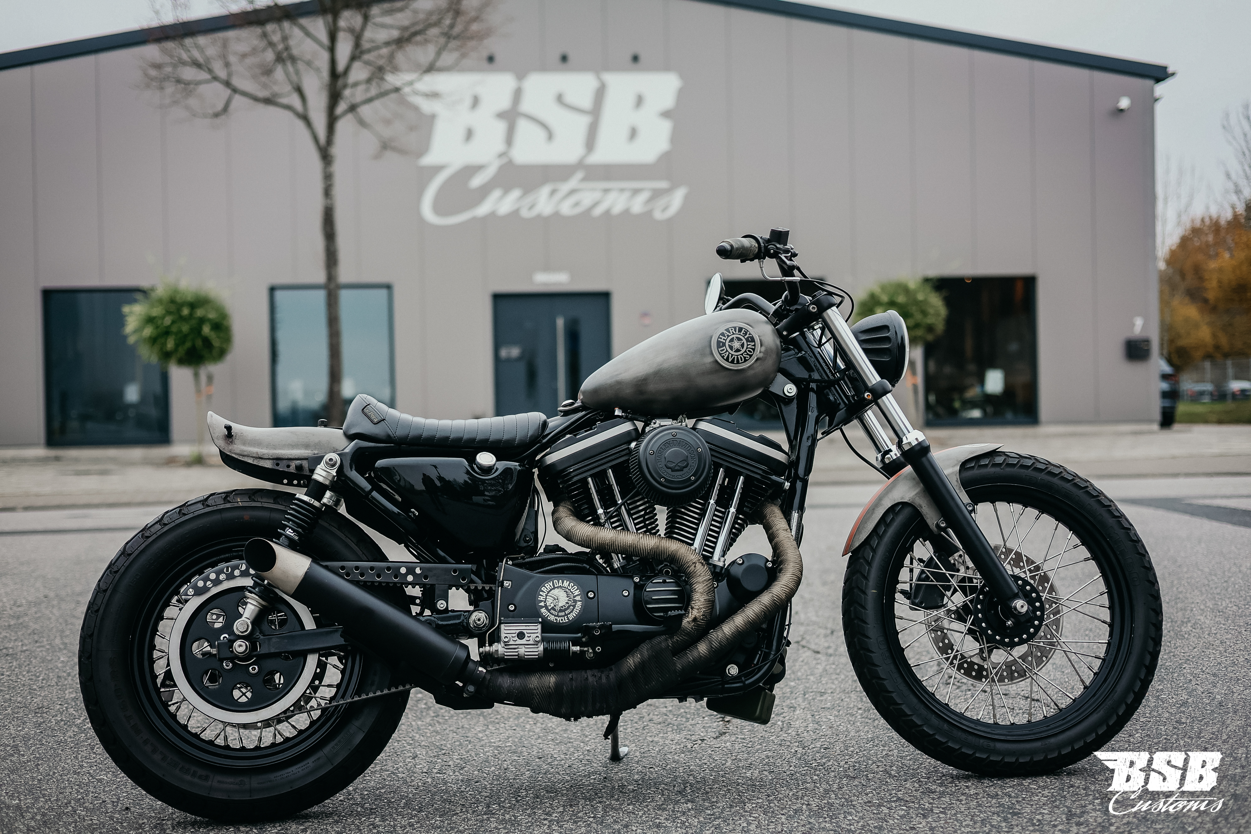 2001 Harley Davidson XL 883 mit Megaumbau und Leistungsteigerung auf 1200ccm 