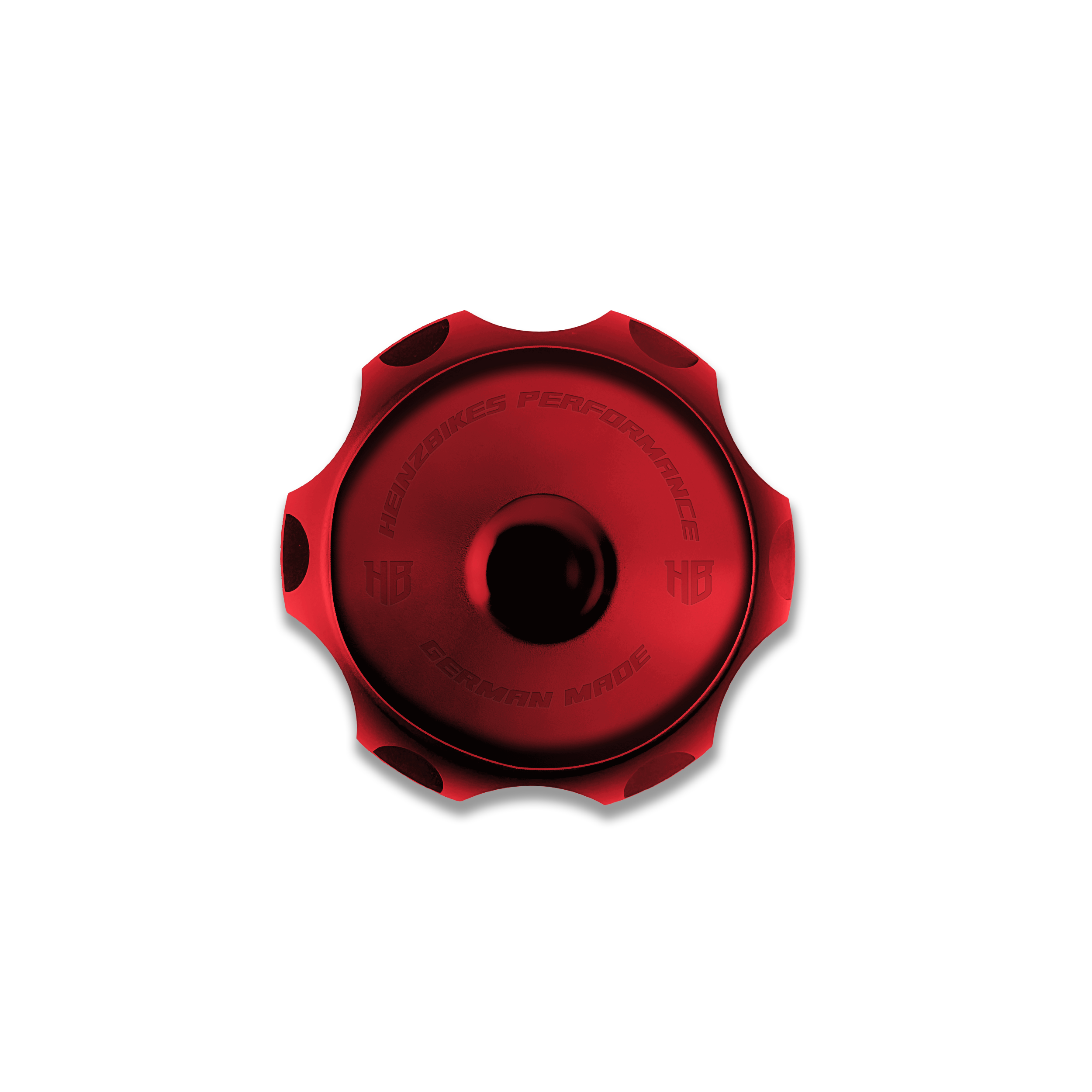 HeinzBikes® PERFORMANCE Vented Gas Cap – Rot – Tankdeckel für Harley-Davidson®