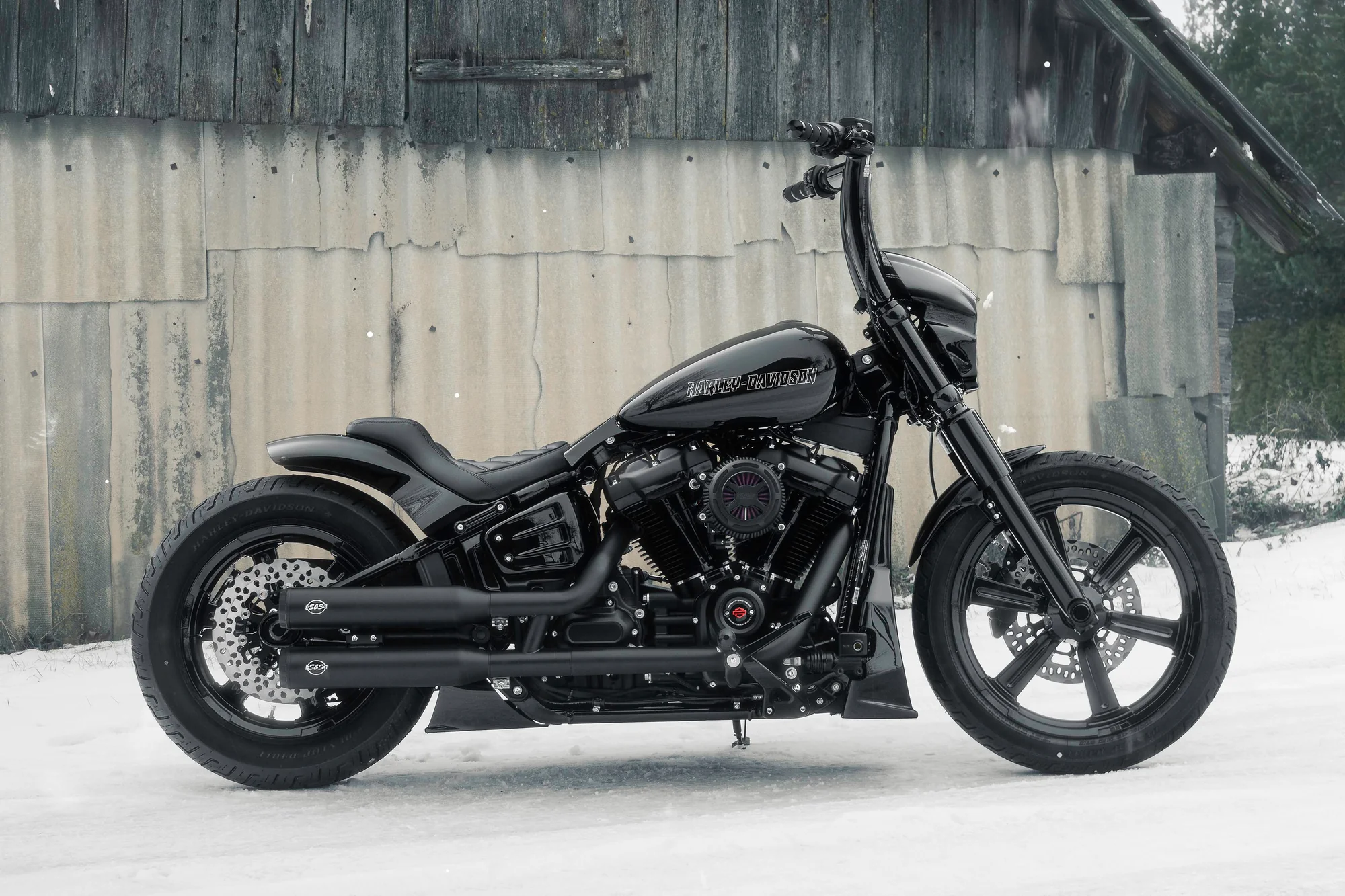 Harley-Davidson Softail 2025 - 2026 Monarch 2" Fat Bars – Lenker für Modelle mit 1-Zoll Risern