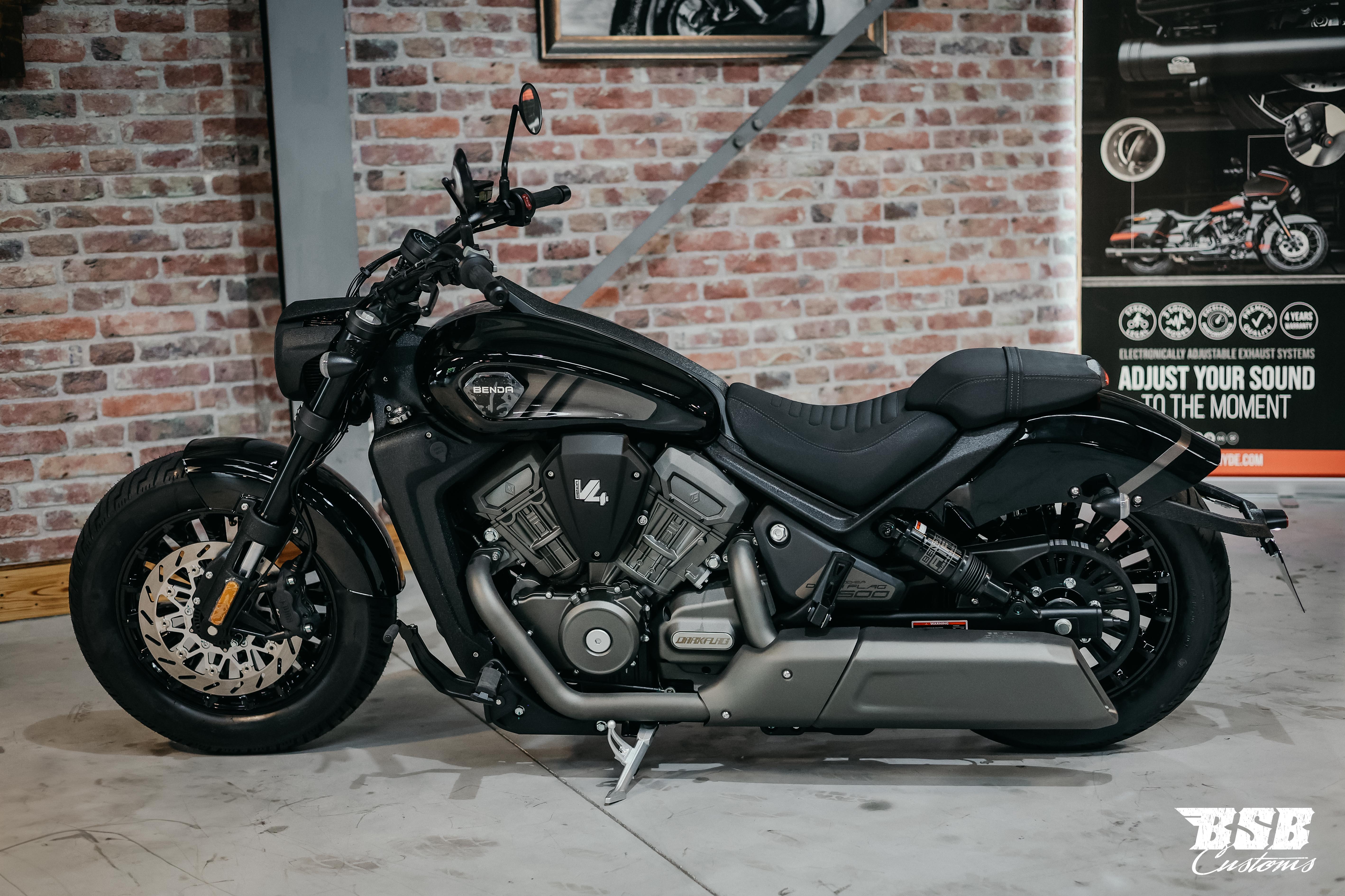 Benda Dark Flag 500 V4 - Bobber mit Stil & Power ABS/Zylinderabschaltung/Airride -modifiziert by BSB Customs NEUFAHRZEUG!!!