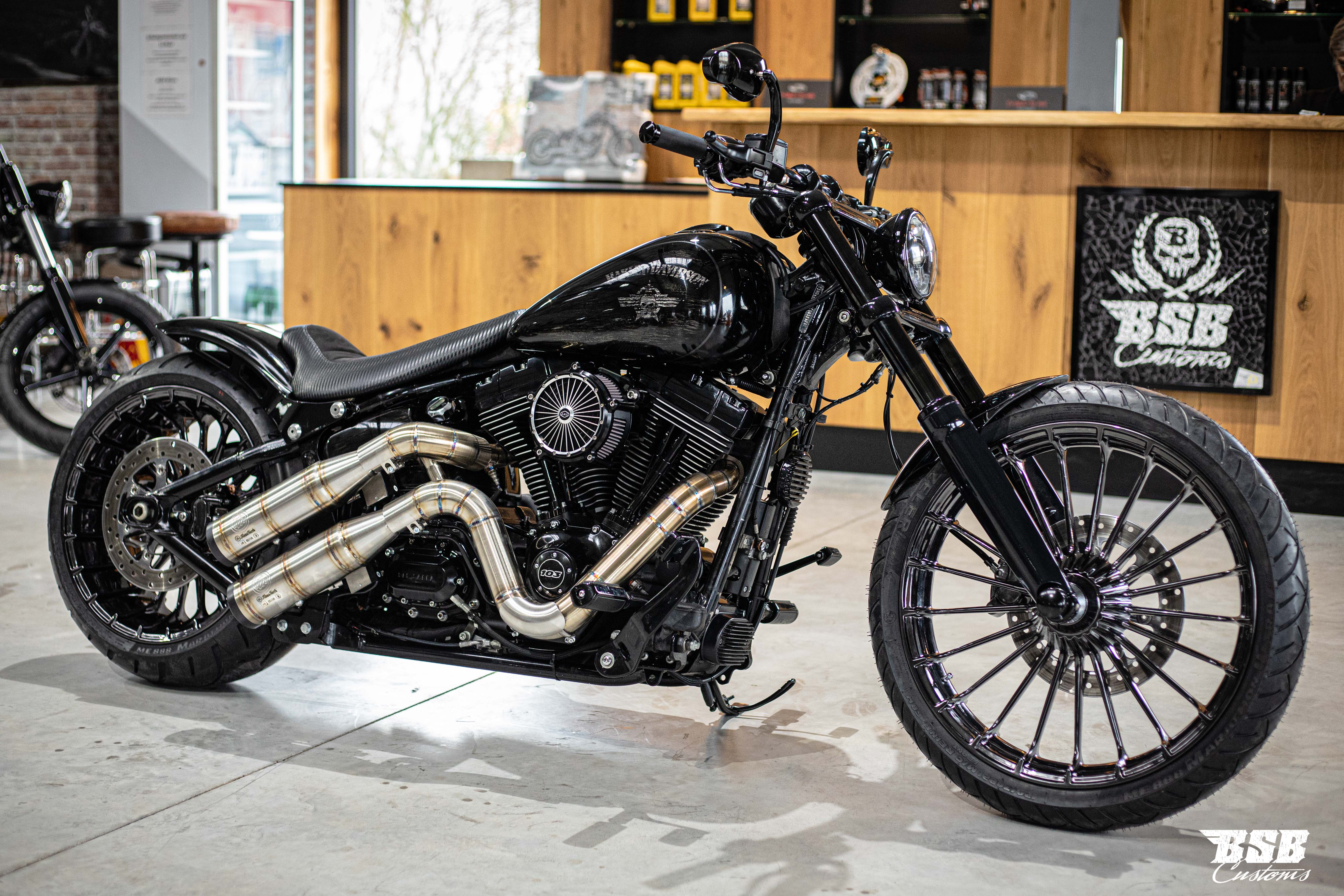 LED 5,75 schwarz für INDIAN SCOUT BOBBER mit Standlicht, E-Zulassung 