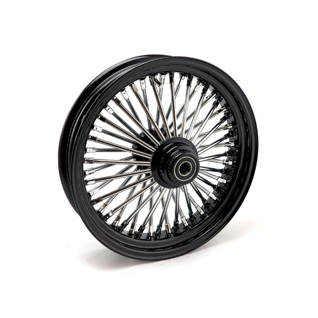 MCS Radial 48 Fat Spoke front wheel 3.50 x 18 SF black mit Gutachten ( Singel Flansh)