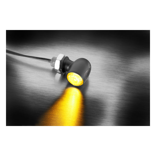 Kellermann Spot LED-Blinker Schwarz mit Dunkler Linse ECE – Für Harley-Davidson vorne & hinten