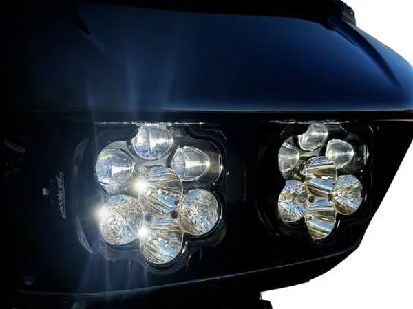 LED Scheinwerfer für Road Glider Modelle ECE COMPLIANT SHARK DEMON 2 DUAL RG HEADLIGHT KIT ECE geprüft