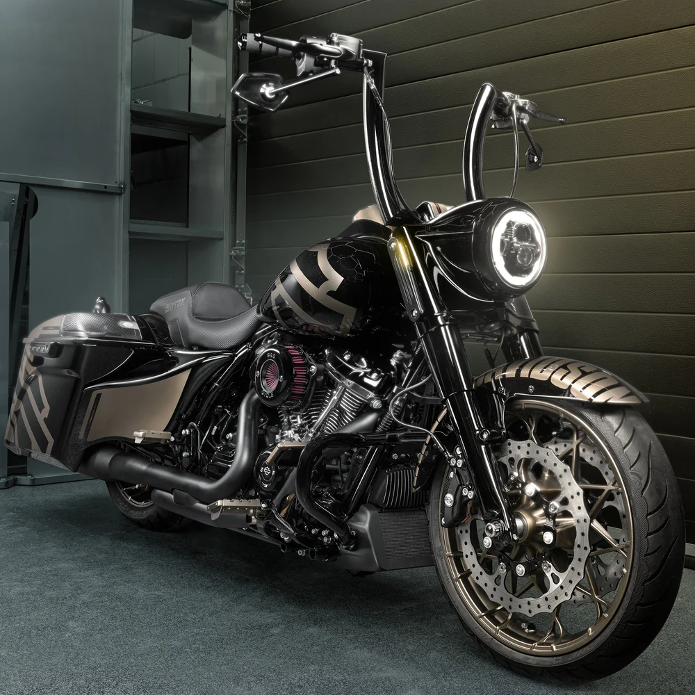 Road King „Killer Bull“ 2" Fat-Lenker mit 1,25" Riser-Klemmen
