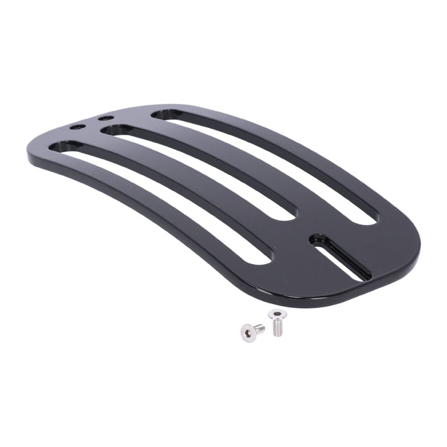 Highway Hawk Sologepäckträger Billet – Chrom & Glänzend Schwarz