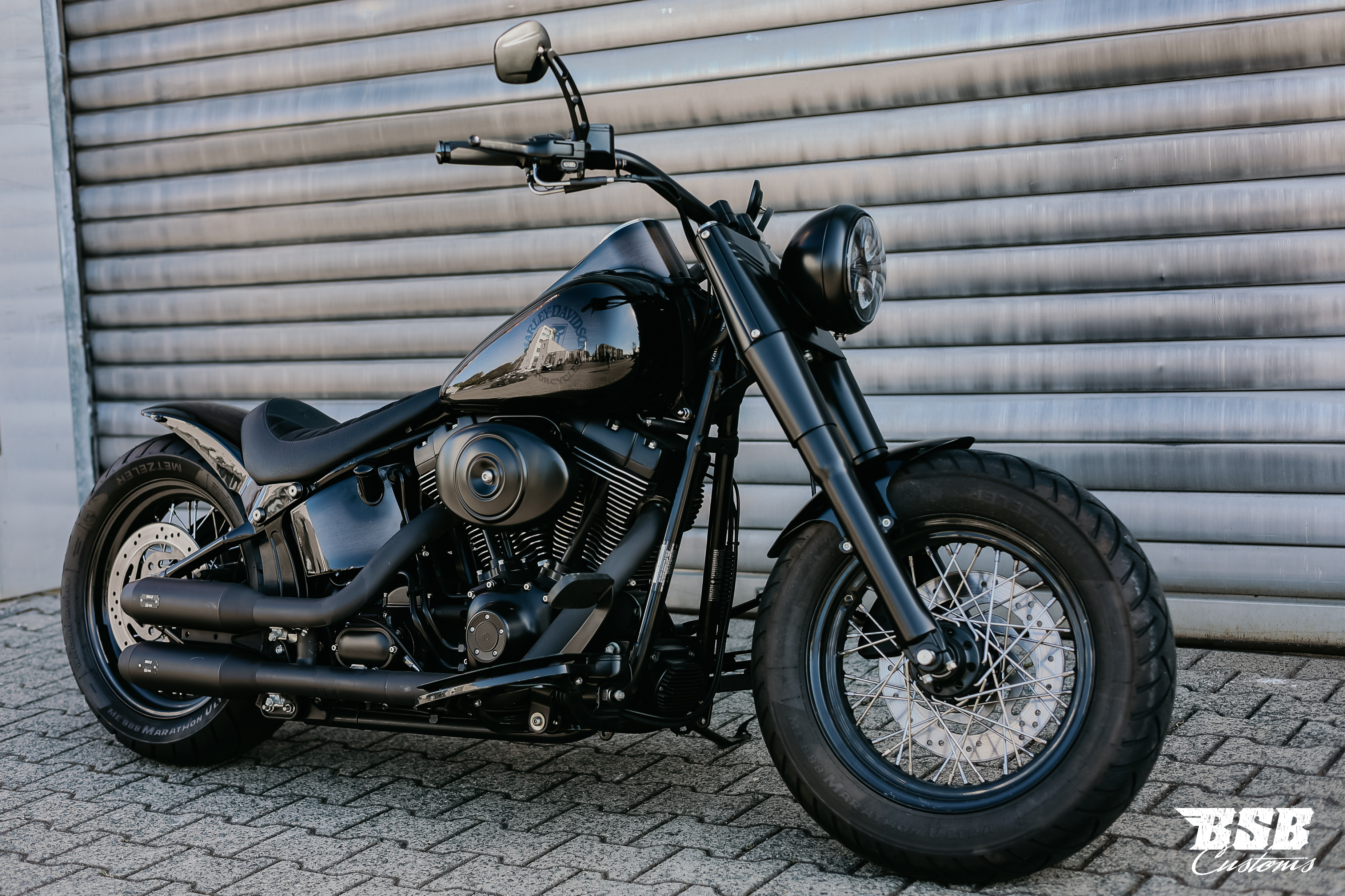 2001 Harley Davidson FLSTF FAT BOY  /// TOP UMBAU /// MCJ Anlage // Airbrush-Lackierung //   Finanzierung möglich    