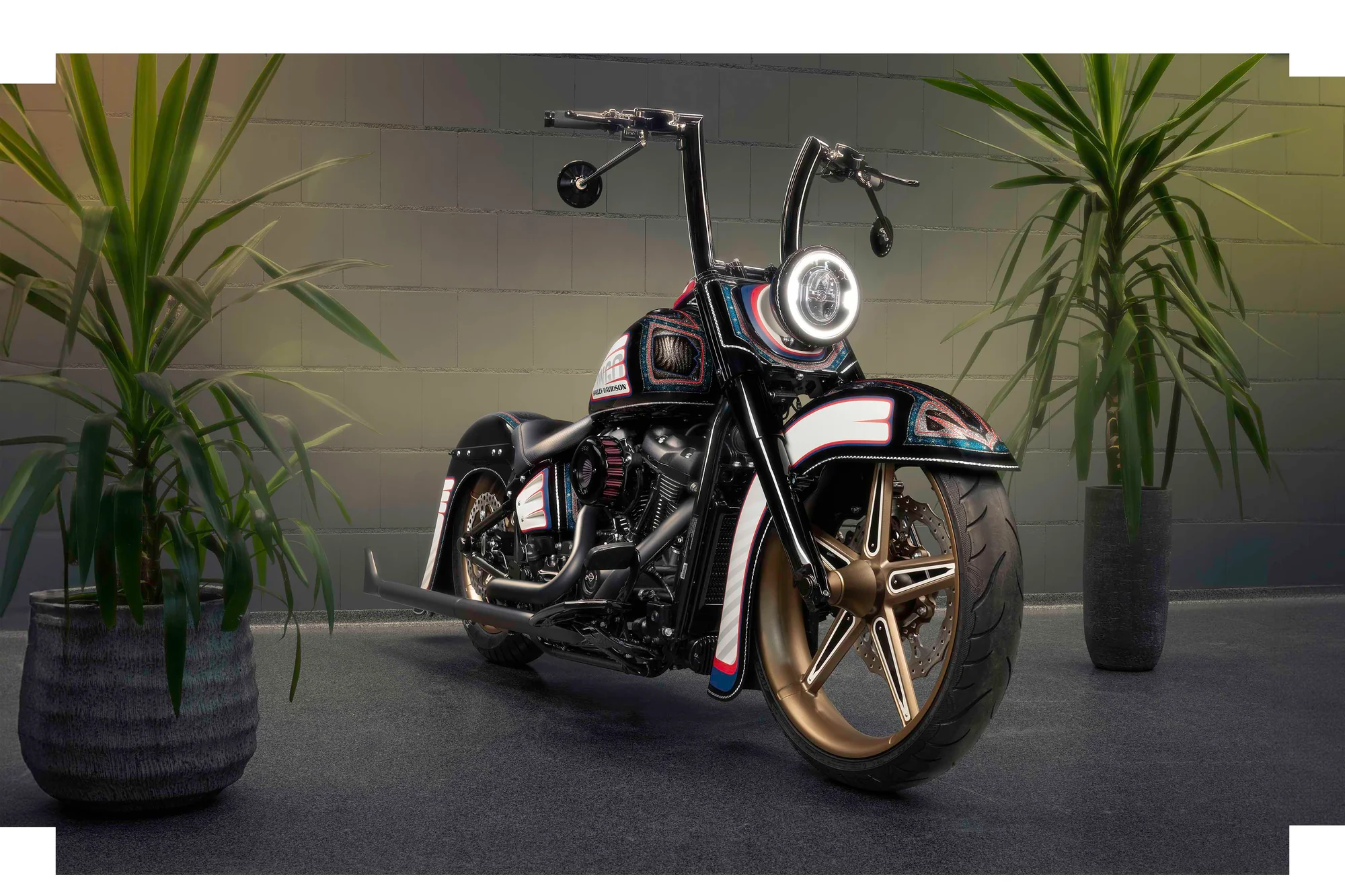 Harley-Davidson Softail 2025 - 2026 Monarch 2" Fat Bars – Lenker für Modelle mit 1-Zoll Risern