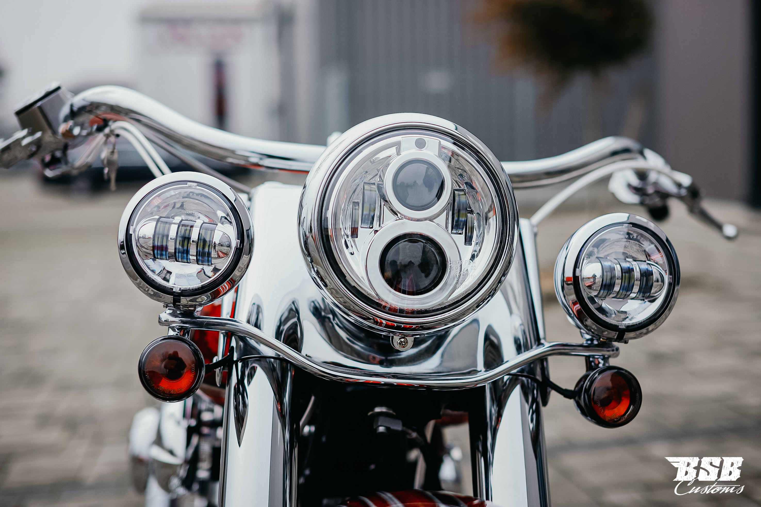 BSB Customs LED Scheinwerfer  Parts for Harley-Davidson®