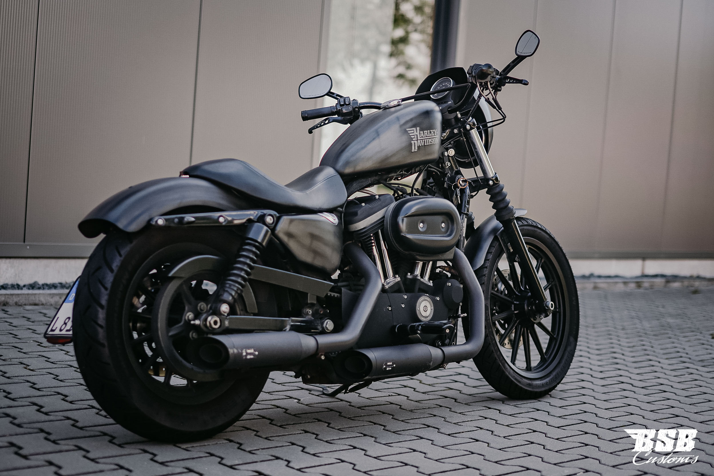 _MG_6804 2009 Harley Davidson XL 883 mit verstallbarer MCJ Anlage Airbrush