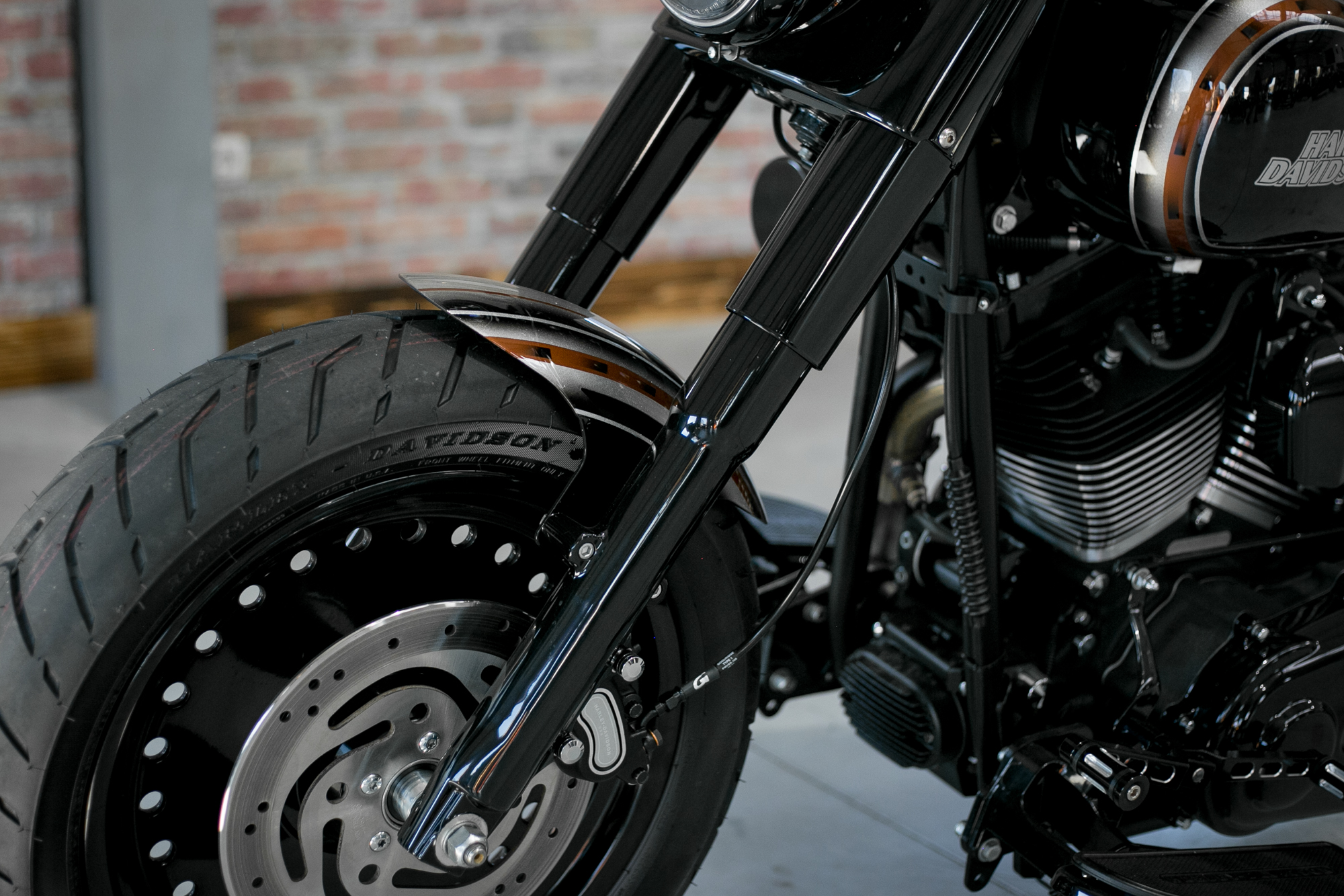 2000-2017 Stahl Frontfender für 120 - 140 Tyre 21" Softail Modelle  (geschlossen)