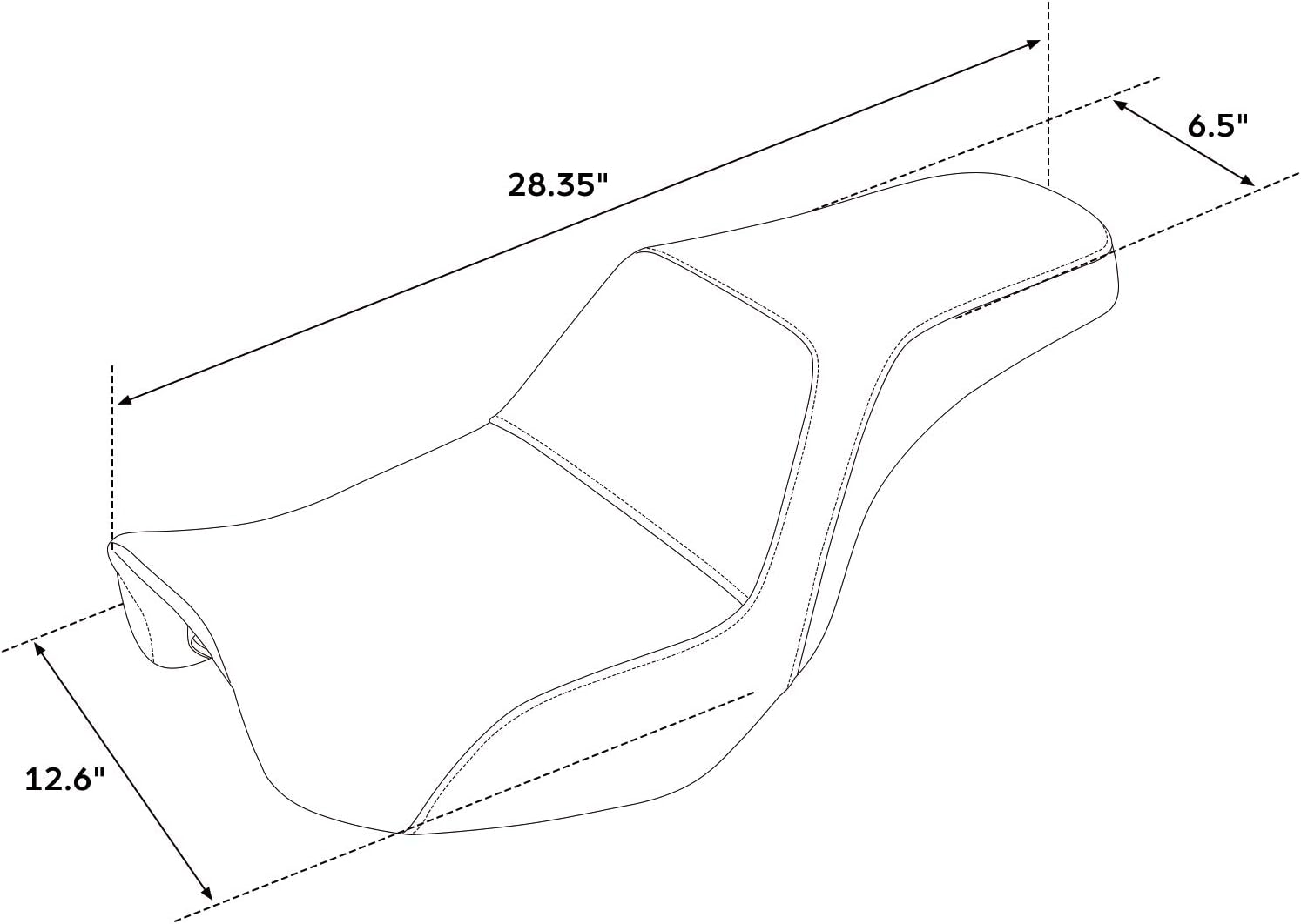 Fahrersitz Sitzbank passend für Harley Dyna Super Glide Street Bob Wide Glide