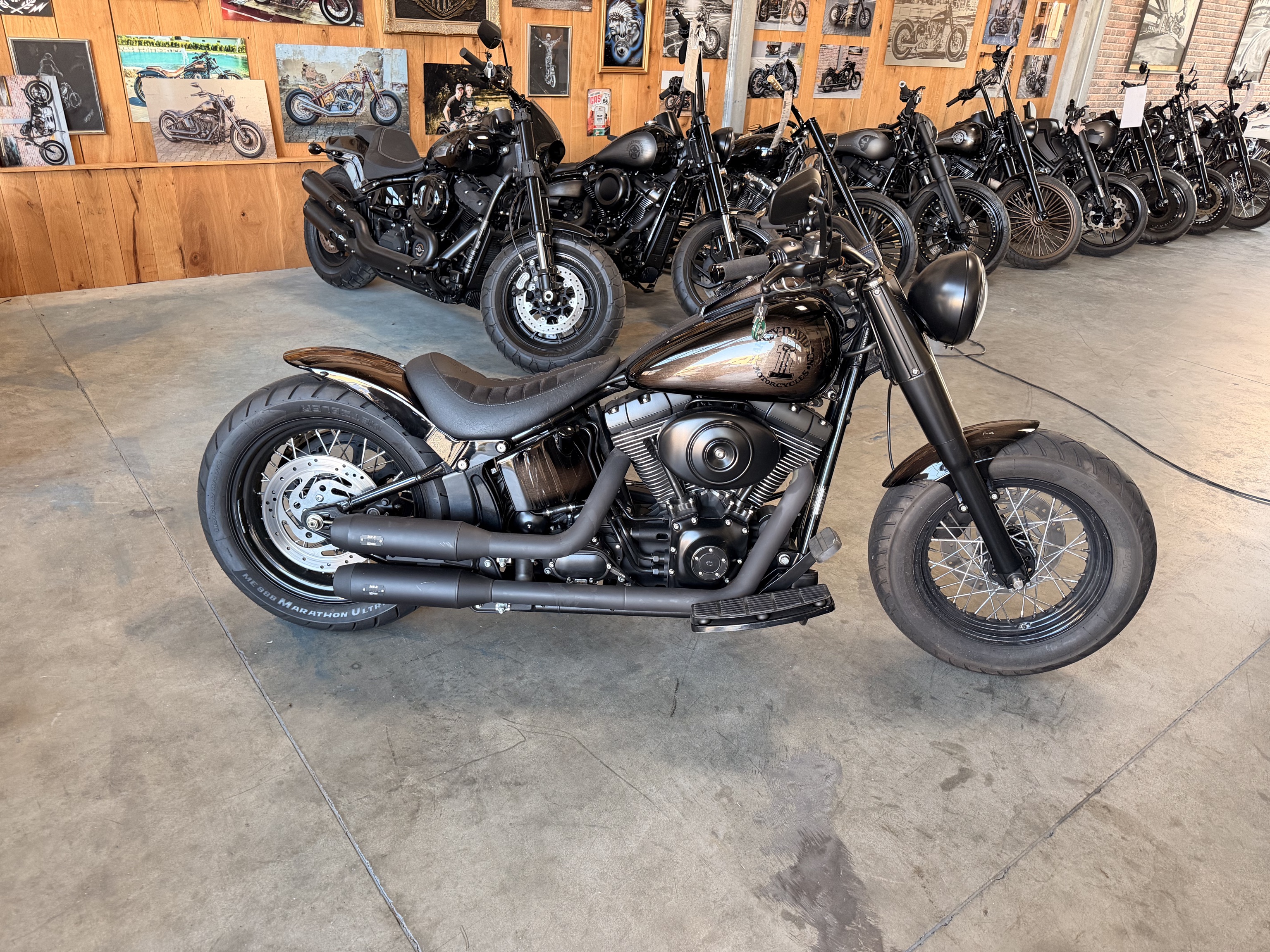 2001 Harley Davidson FLSTF FAT BOY  /// TOP UMBAU /// MCJ Anlage // Airbrush-Lackierung //   Finanzierung möglich    