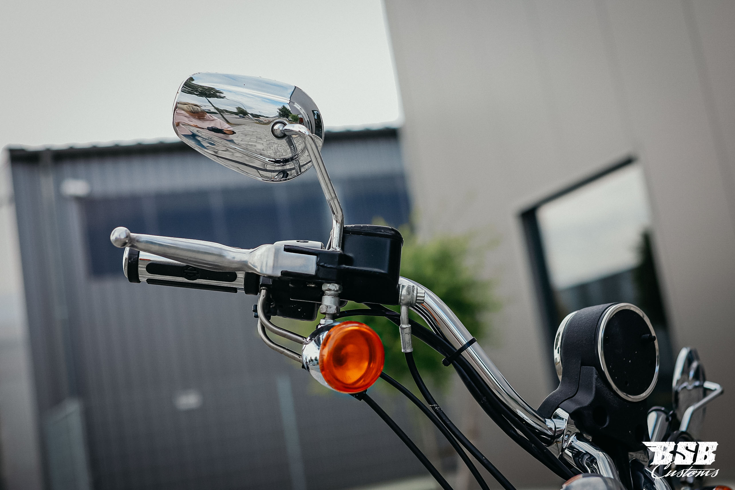 Spiegel Set für Harley Davidson Softail Dyna Sportster CHROME