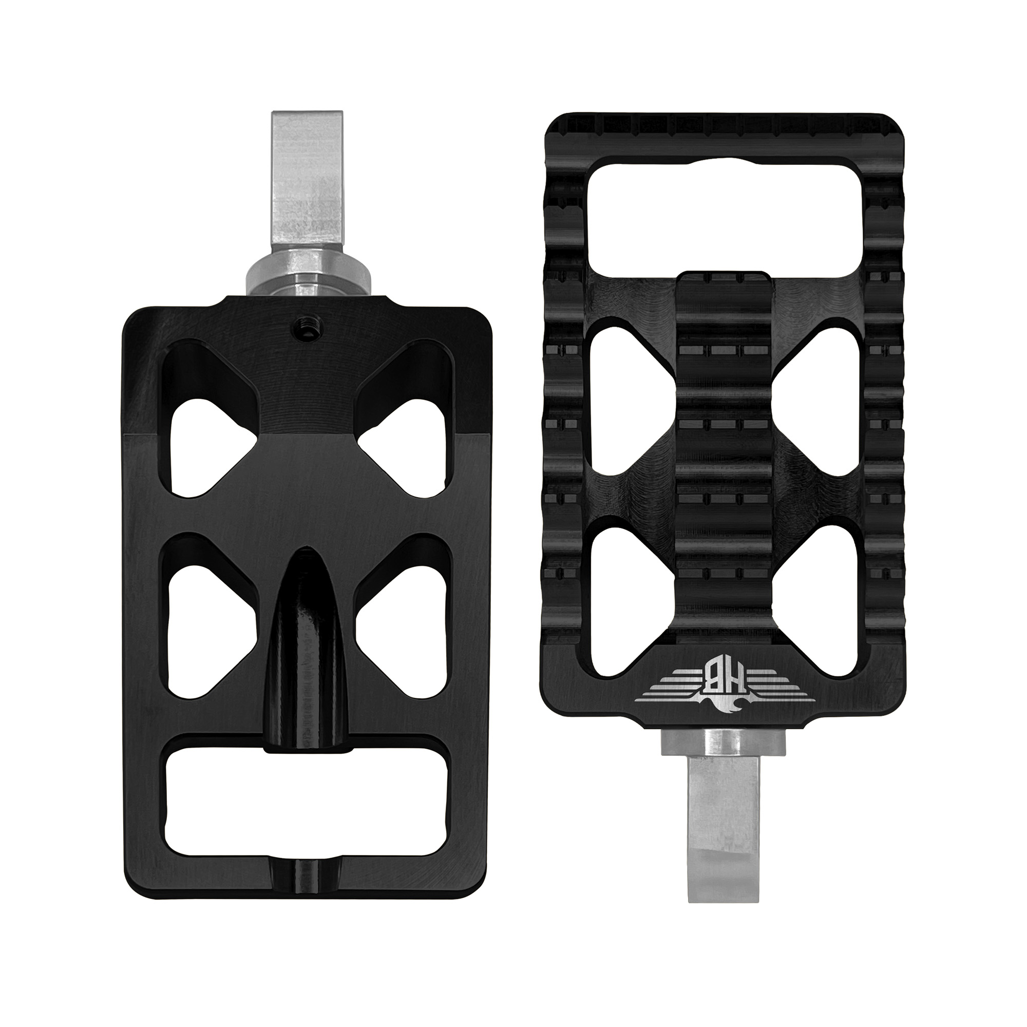 CLUBSTYLE MX Footpegs V1 – Fahrer & Beifahrer – Für Dyna, Sportster & Softail