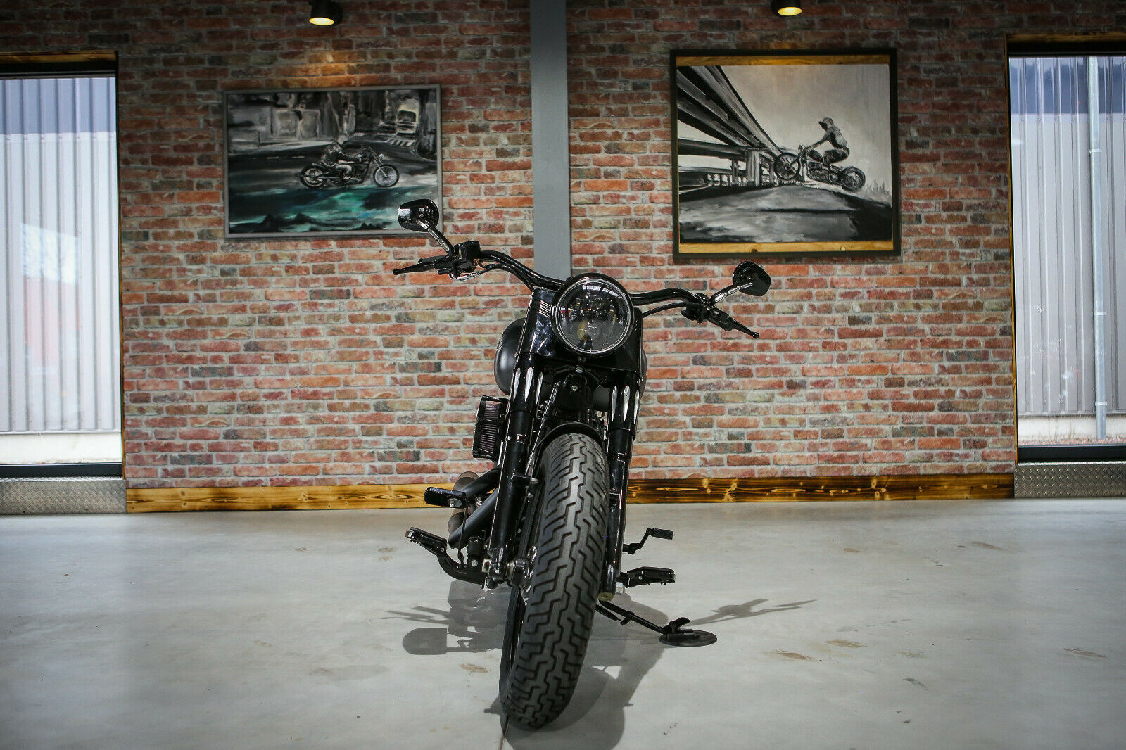 LED Scheinwerfer 7" schwarz mit Standlicht, CE-Zulassung für Harley Softail & Touring Modelle