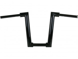 Santee 2" Str8UP Handlebar Tall 380 mm Schwarz Pulverbeschichtet für Harley-Davidson Softail – Hydraulik Kupplung & Throttle By Wire