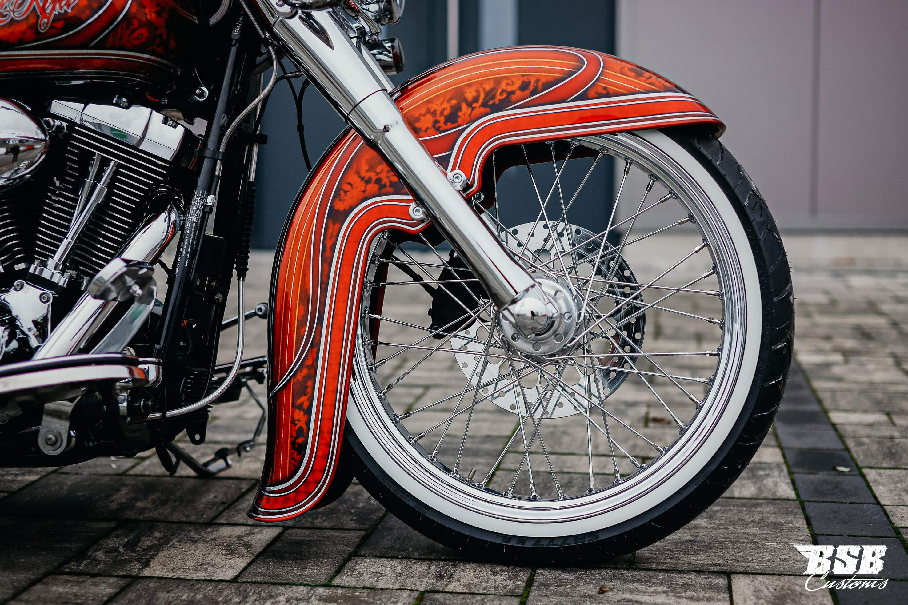 CHICANO EL DORADO  HECKFENDER von Thunderbike für Harley-Davidson Softail Heritage FLHC/S & Deluxe FLDE ab 18