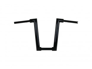 2" Str8UP Handlebar Extra Tall 430 mm Schwarz Pulverbeschichtet Kabel Kupplung & Throttle By Wire für Harley-Davidson Softail Modelle
