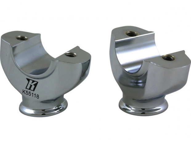 Santee Lower Risers 1 1/4" Chrom für Harley-Davidson Lenker