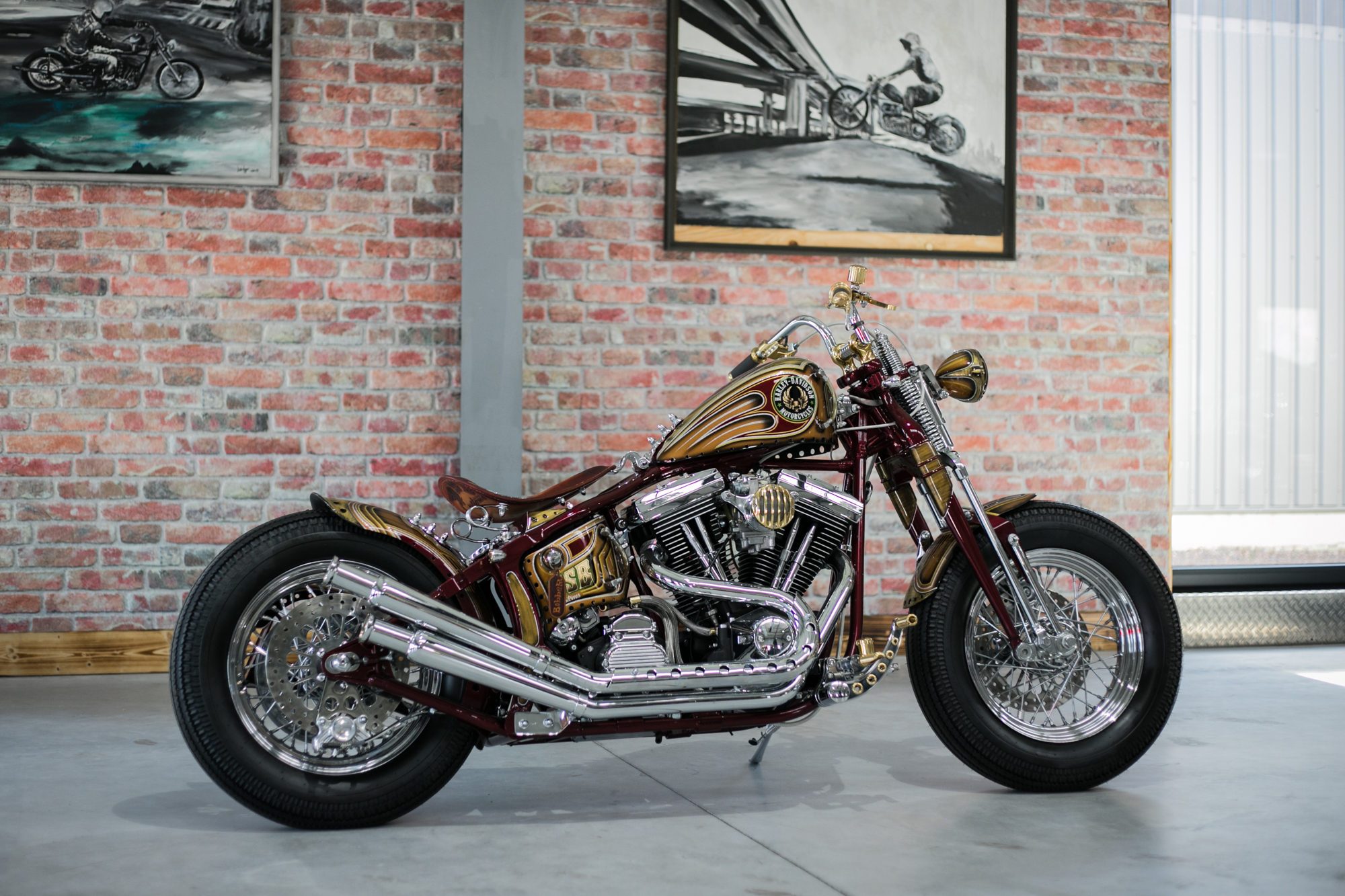 VERKAUFT !!!1995 FXST Bobber Umbau Exclusiv HANDMADE BSB CUSTOMS 24 Monate Garantie