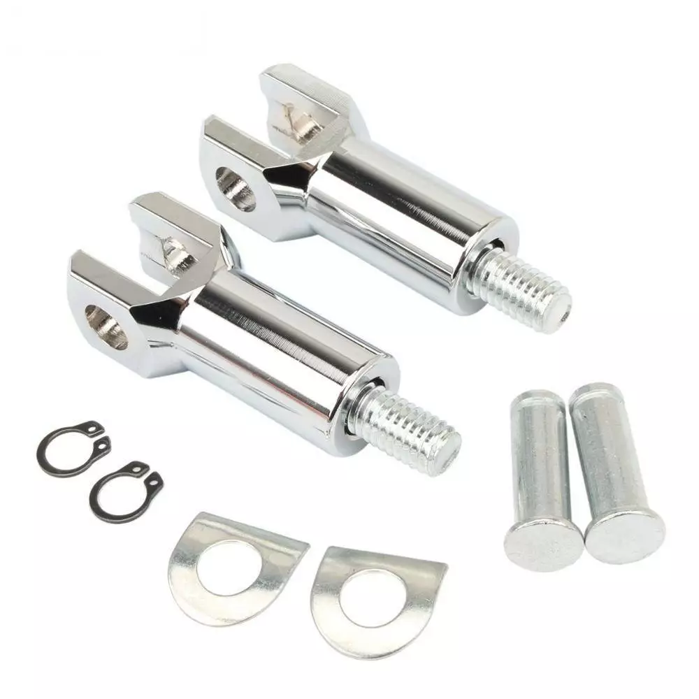 Sozius Fußrastenhalter Kit -  CHROME -  Harley Davidson SOFTAIL , DYNA, SPORTSTER  