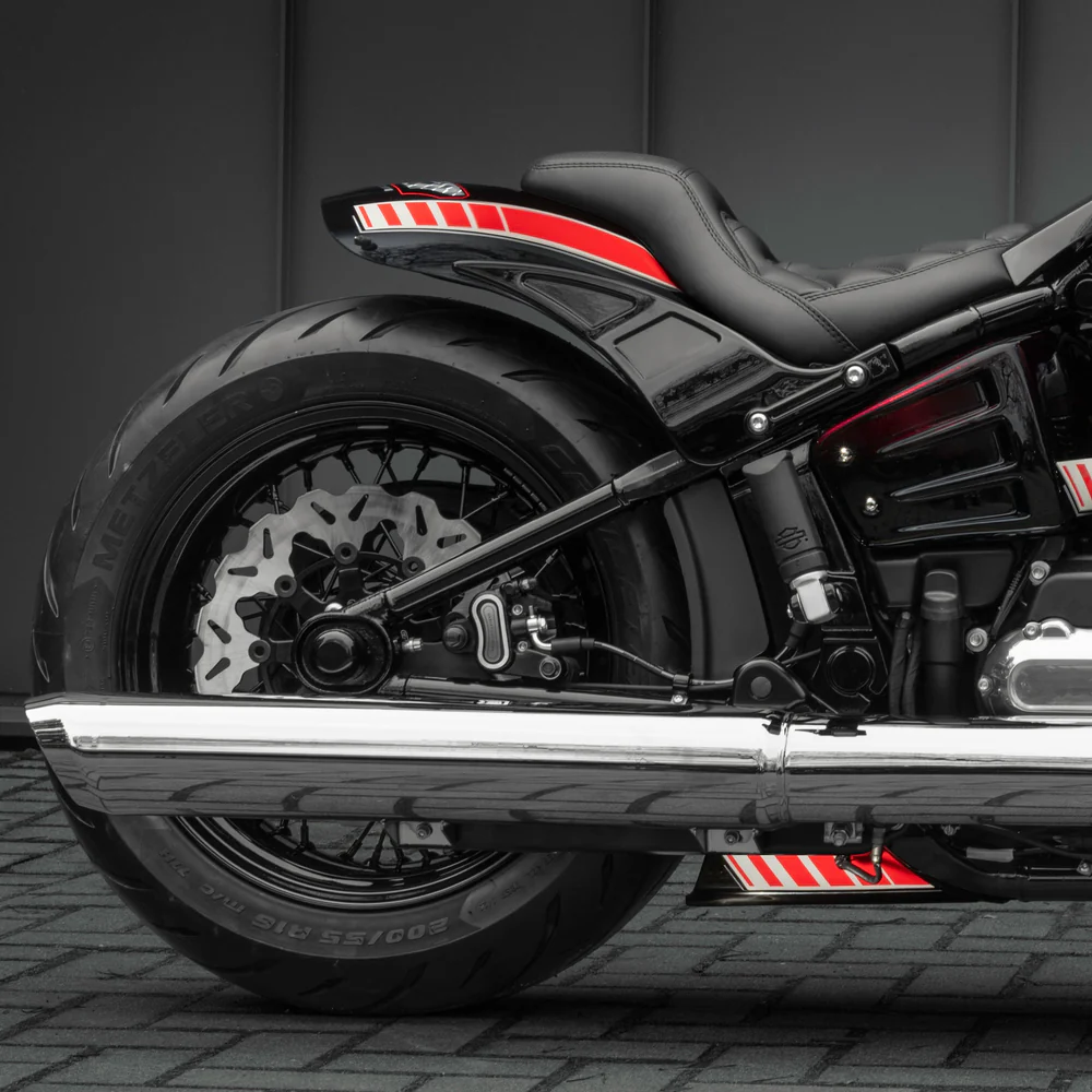 Killer Custom „Bobbstr“ Shortened Rear Fender für Harley-Davidson Softail 2025–2026 (Street Bob FXBB / Heritage / Low Rider S / Low Rider ST) – passend für 170–200 Reifen