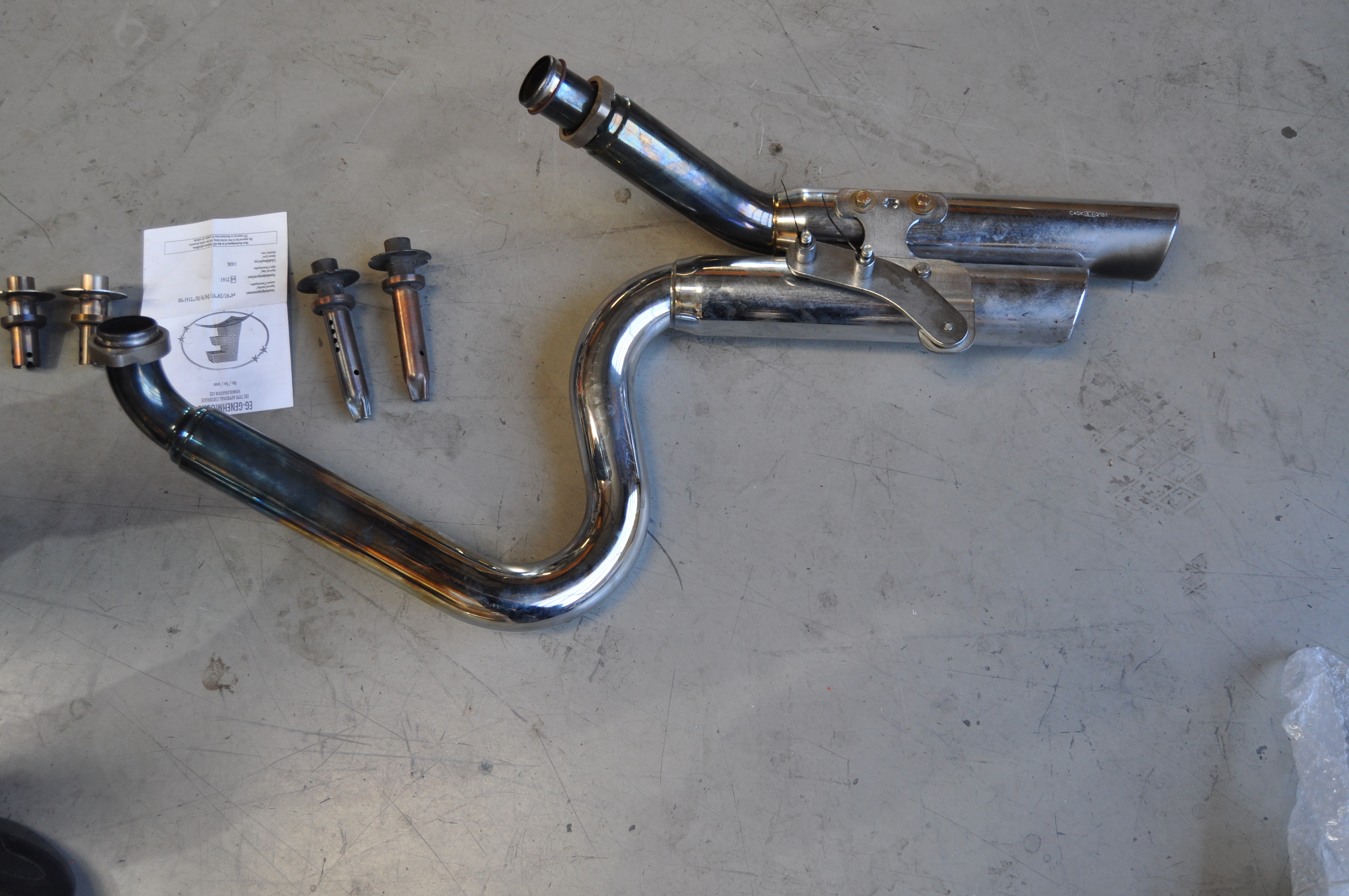 Fred Kodlin Auspuffanlage für Harley Softail (2000–2006) mit EG-Gutachten
