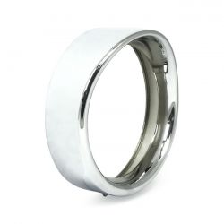 Vertiefter 7" Chrom-Zierring mit Visier – Für Harley-Davidson FL-Modelle (1983–2024)