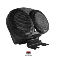 PLEX Audio System 2.0 mit Rockford Fosgate Power Marine Grade TSM5 Lautsprechern – Passend für Harley-Davidson Dyna, Softail, Sportster, Road King & FXR