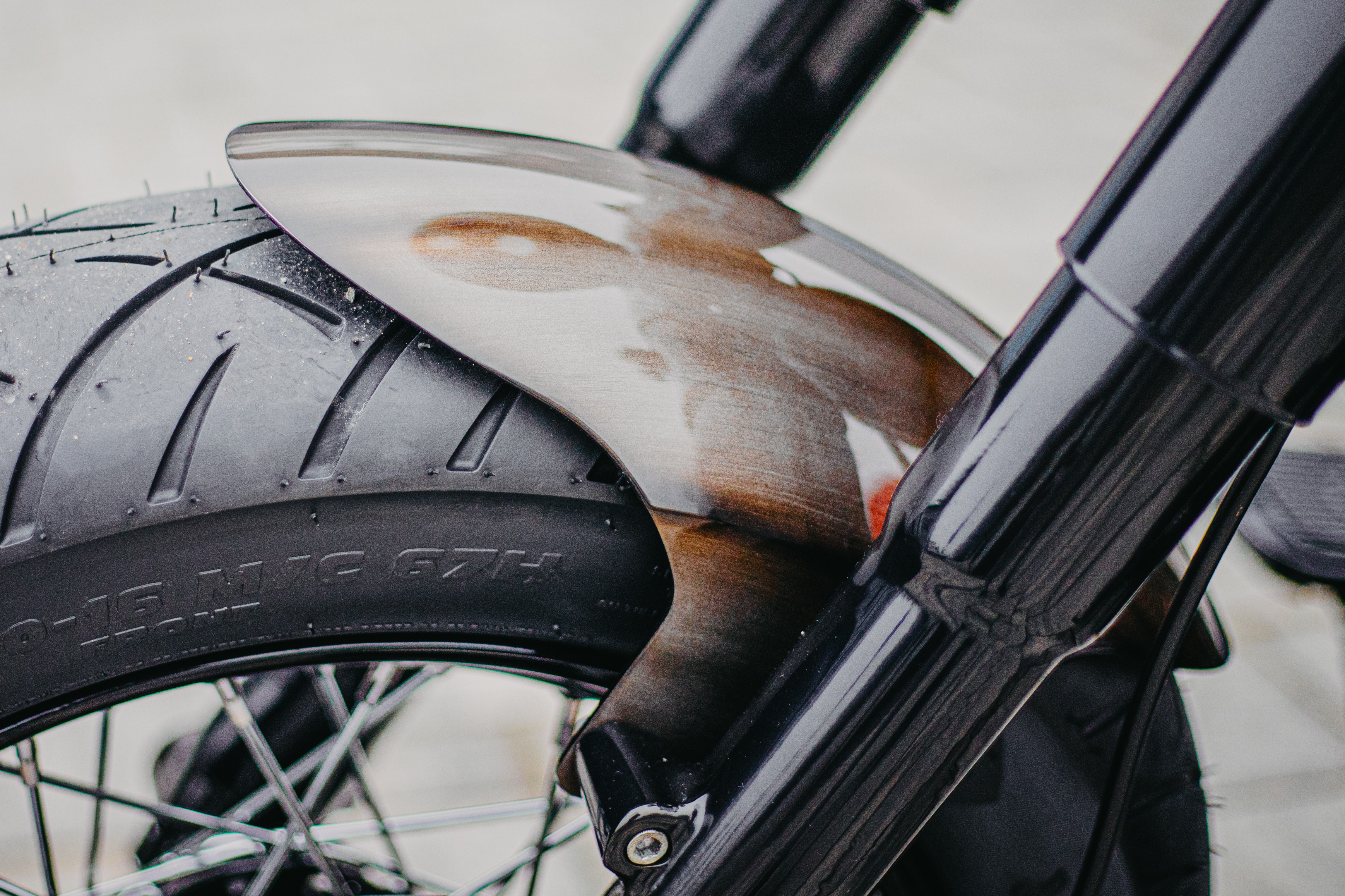 2000-2017 Stahl Frontfender für 120 - 140 Tyre 21" Softail Modelle  (geschlossen)