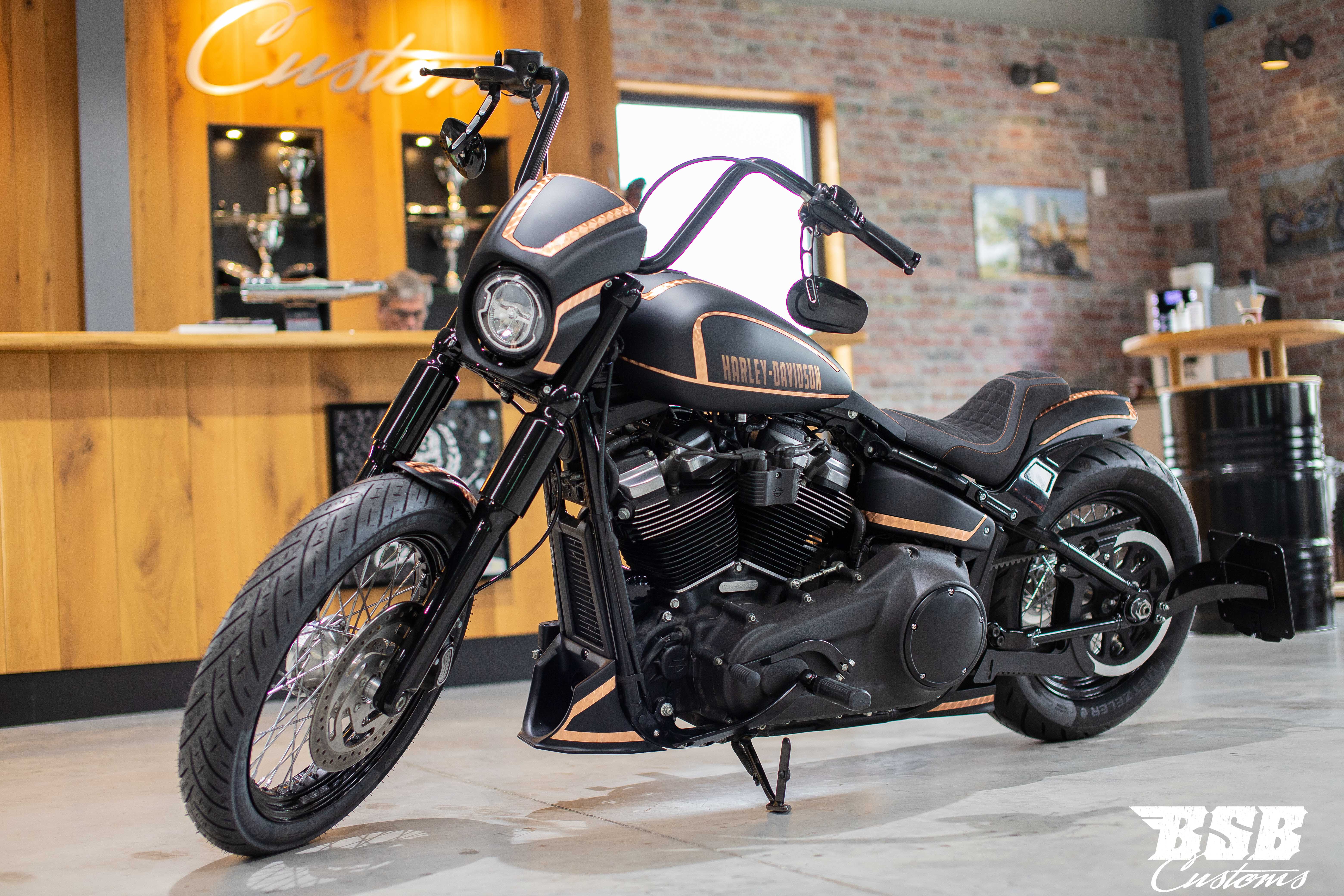 VERKAUFT***2019 Harley Davidson FXBB Street Bob Milwauke-Eight customized by BSB Customs