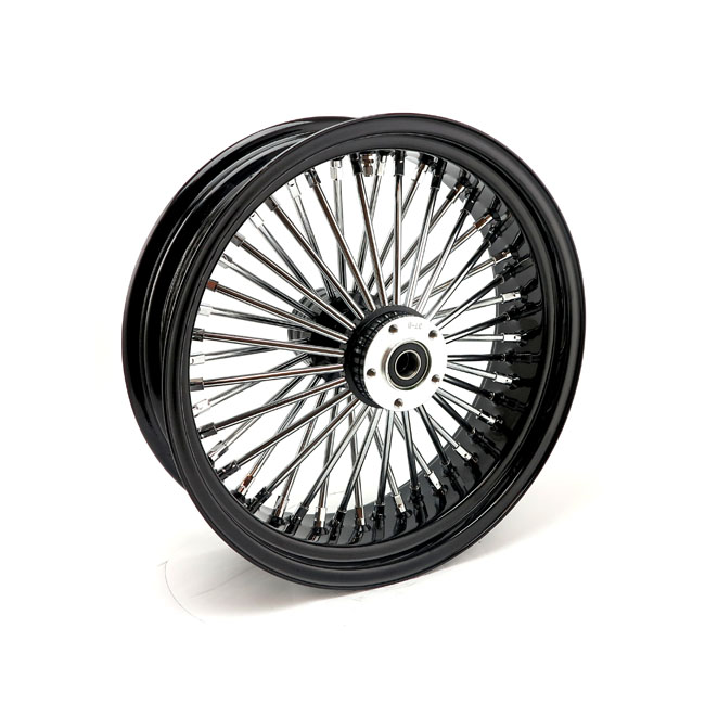 MCS Radial 48 Fat Spoke REAR wheel 8.50 x 18 black mit Gutachten für 240-260 Reifen