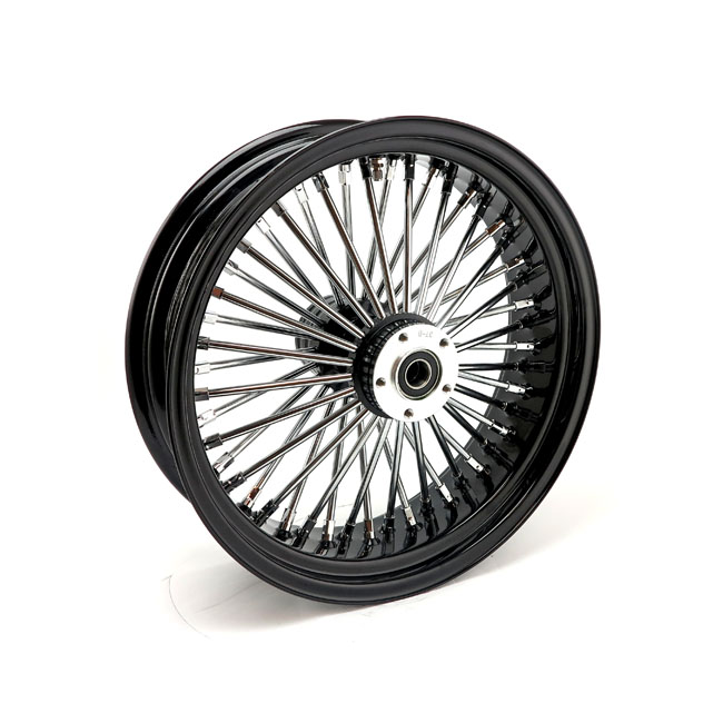 MCS Radial 48 Fat Spoke REAR wheel 5.50 x 18 black mit Gutachten 180-200 Reifen