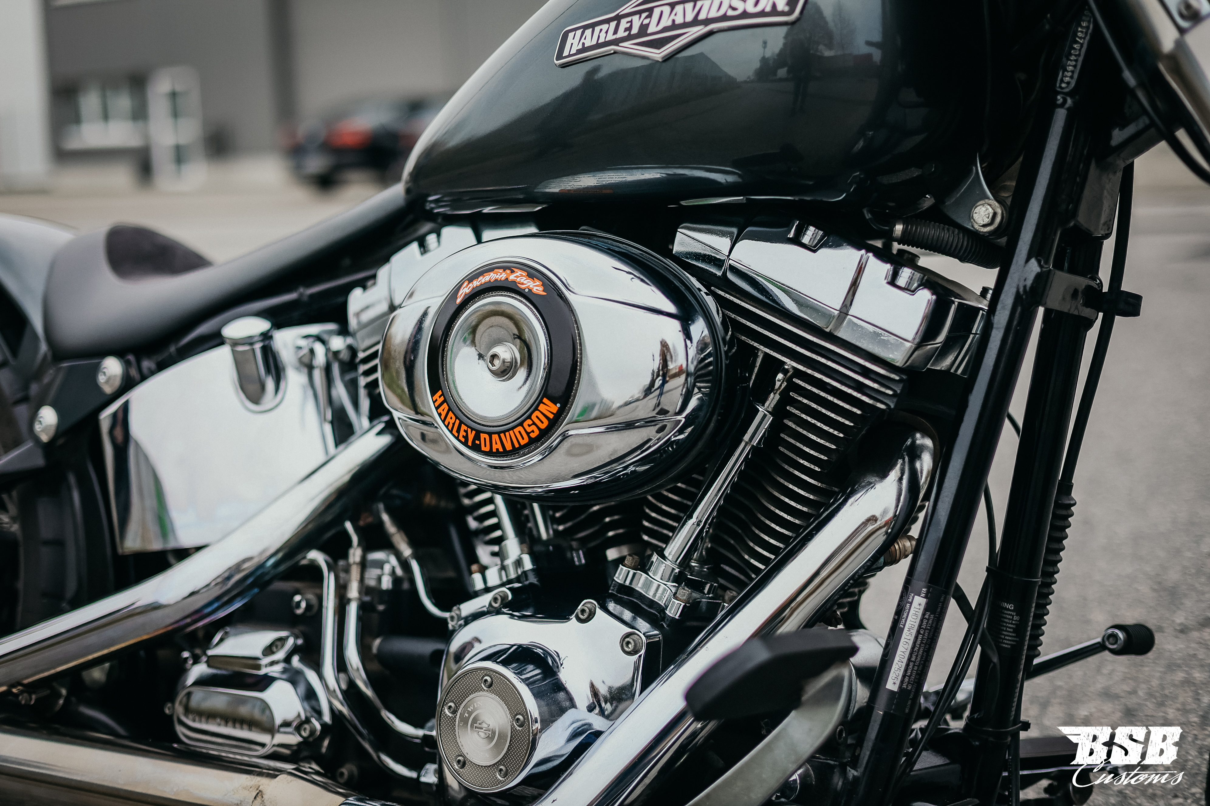 2007 Harley Davidson Heritage Softaim mit 200 Umbau und MCJ Anlage 