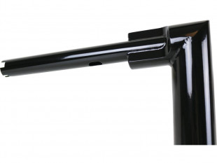 Santee 2" Str8UP Handlebar Tall 380 mm Schwarz Pulverbeschichtet für Harley-Davidson Softail – Hydraulik Kupplung & Throttle By Wire