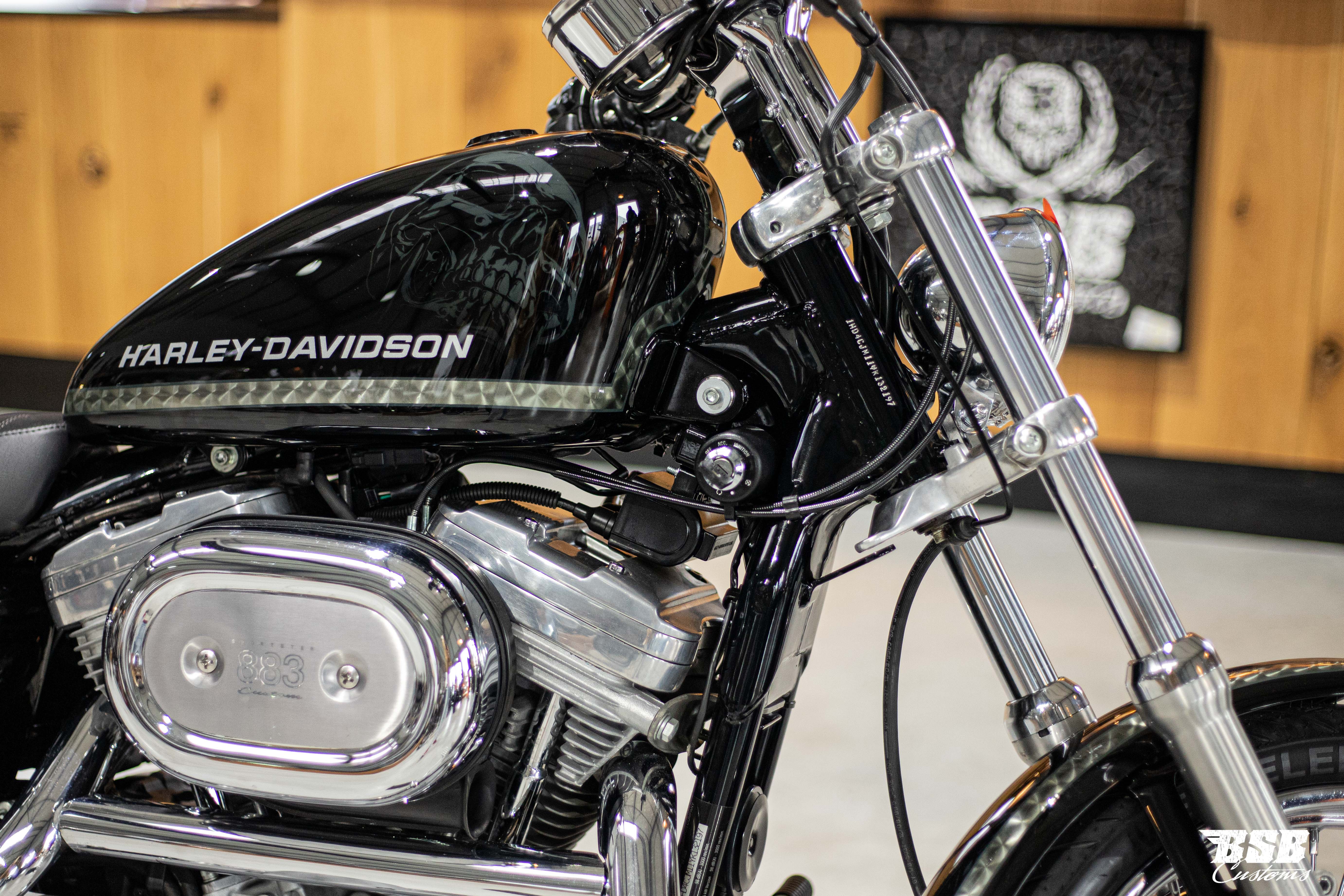_MG_8785 2000 Harley Davidson XL 883 Hugger im Bestzustand + Garantie ( Intec Vers.)