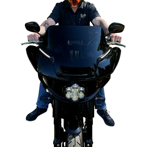Custom Dynamics Shark Demon™ 2 LED Scheinwerfer ECE für Harley-Davidson Low Rider ST ab Baujahr 2022
