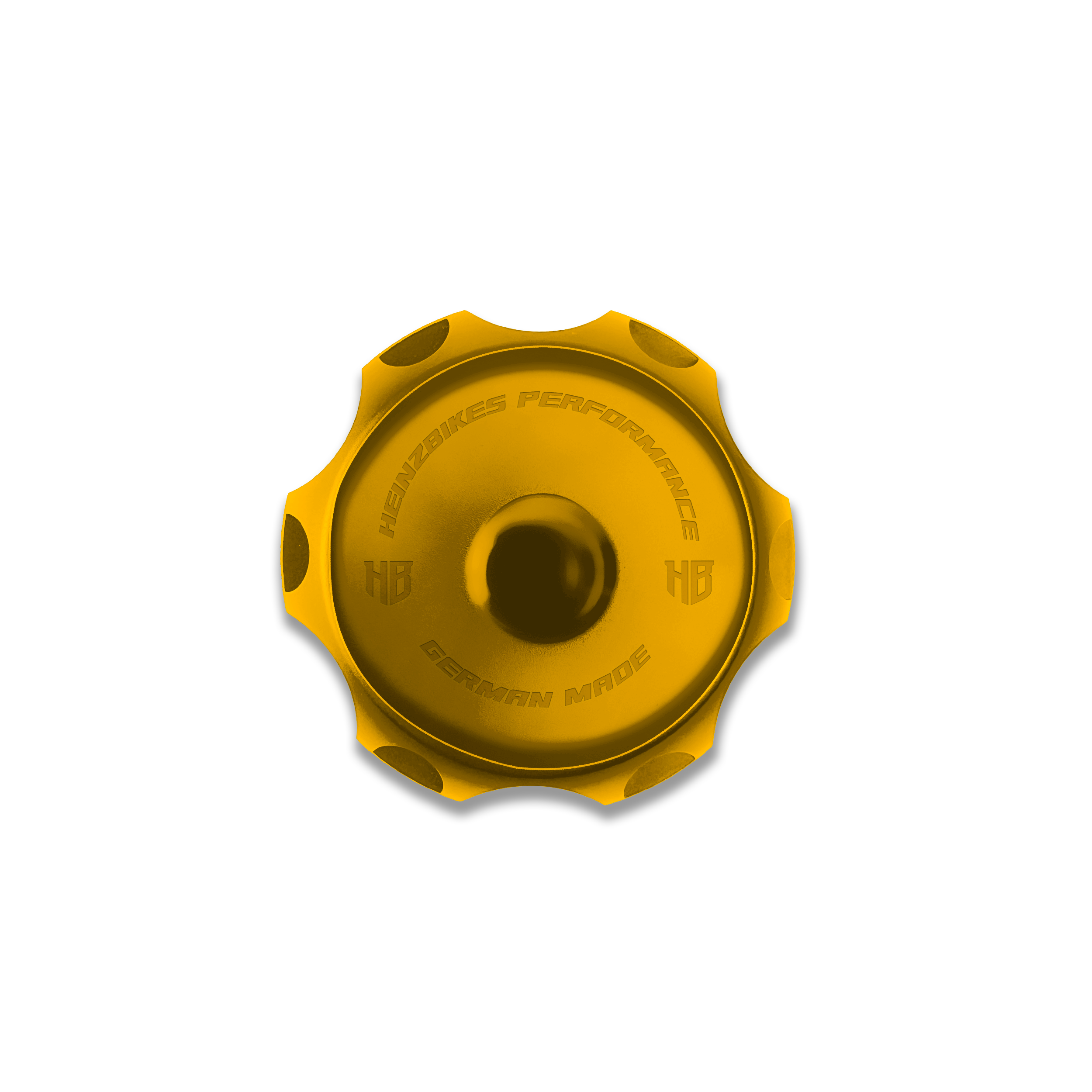 HeinzBikes® PERFORMANCE Vented Gas Cap – Tankdeckel Gold – für Harley‑Davidson®