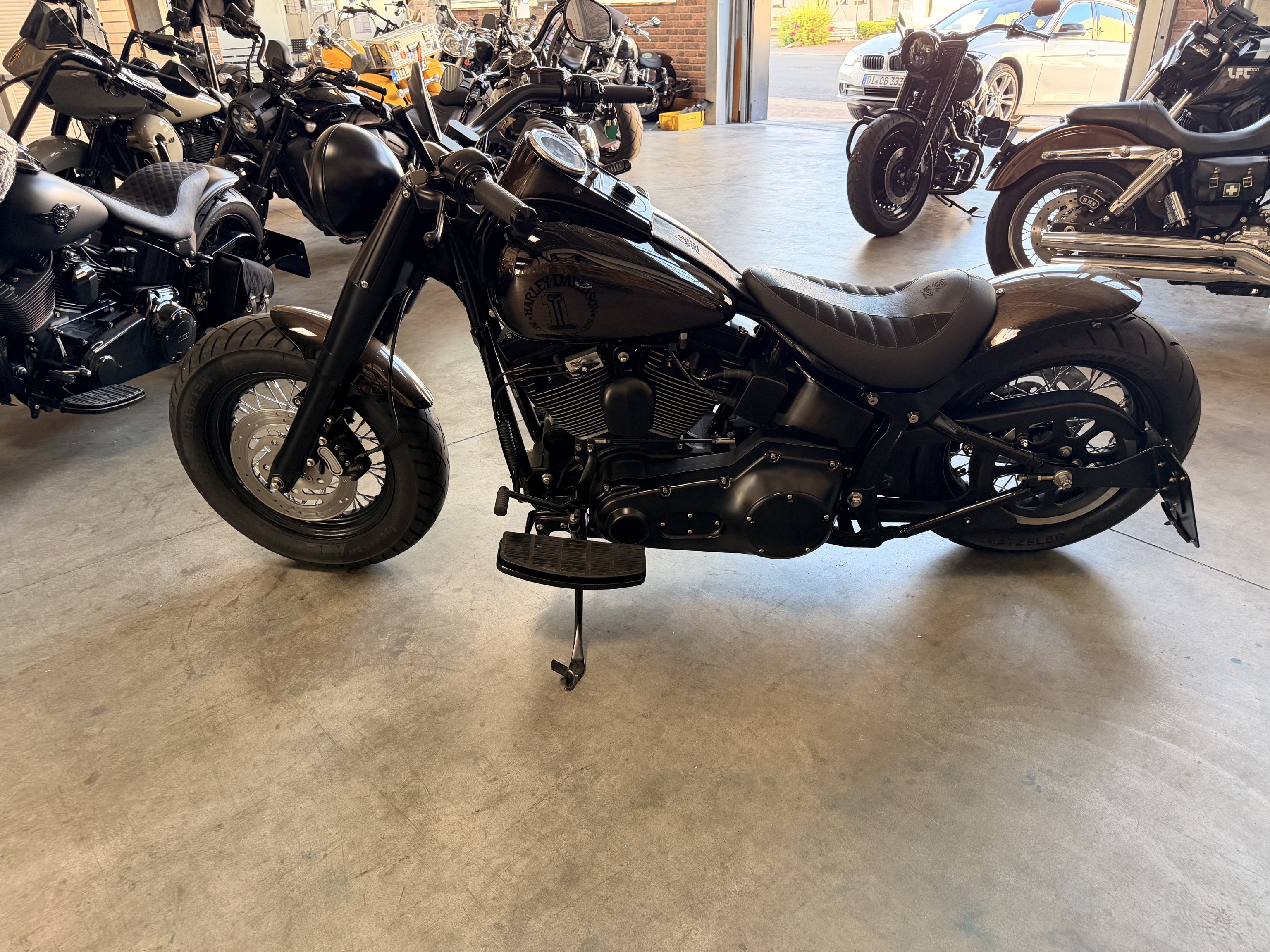 2001 Harley Davidson FLSTF FAT BOY  /// TOP UMBAU /// MCJ Anlage // Airbrush-Lackierung //   Finanzierung möglich    