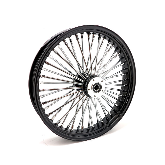 MCS Radial 48 Fat Spoke front wheel 3.50 x 23 DF black mit Gutachten ( DUAL Flansh)