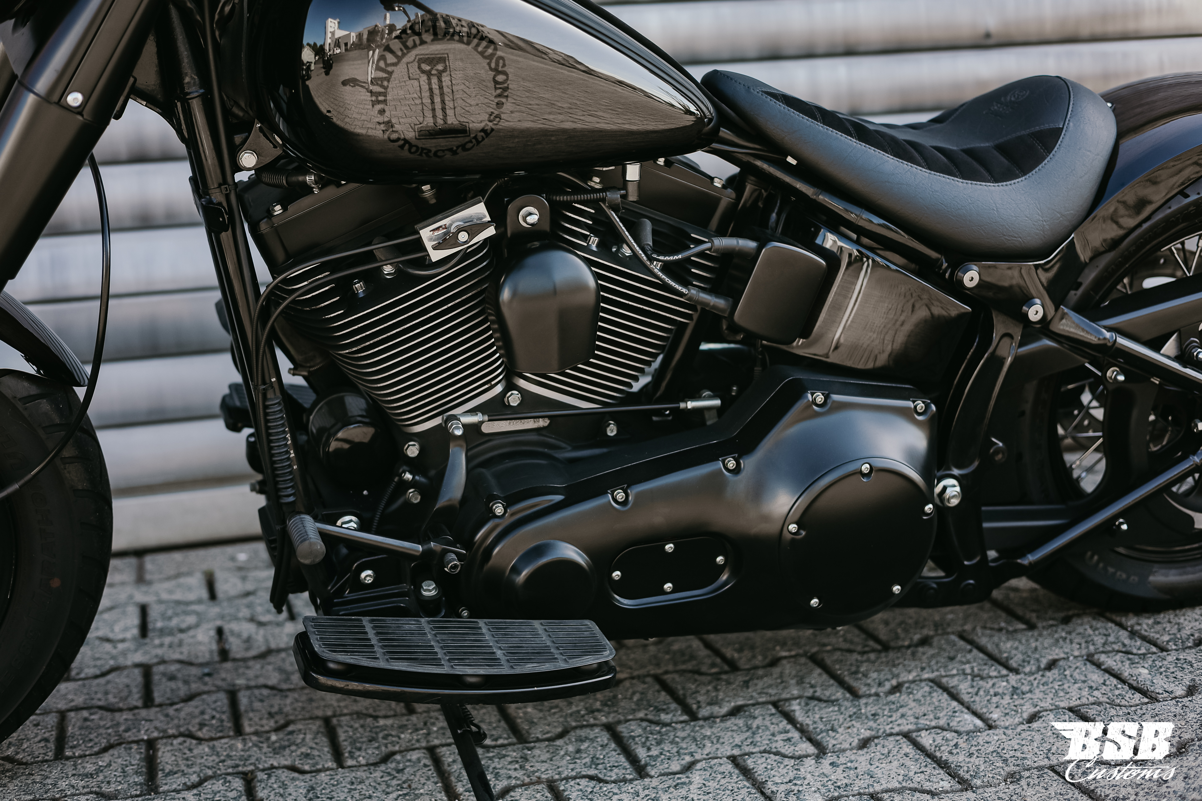 2001 Harley Davidson FLSTF FAT BOY  /// TOP UMBAU /// MCJ Anlage // Airbrush-Lackierung //   Finanzierung möglich    
