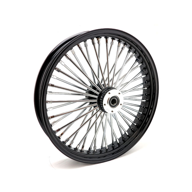 MCS Radial 48 Fat Spoke front wheel 3.50 x 21 DF black mit Gutachten ( DUAL Flansh)