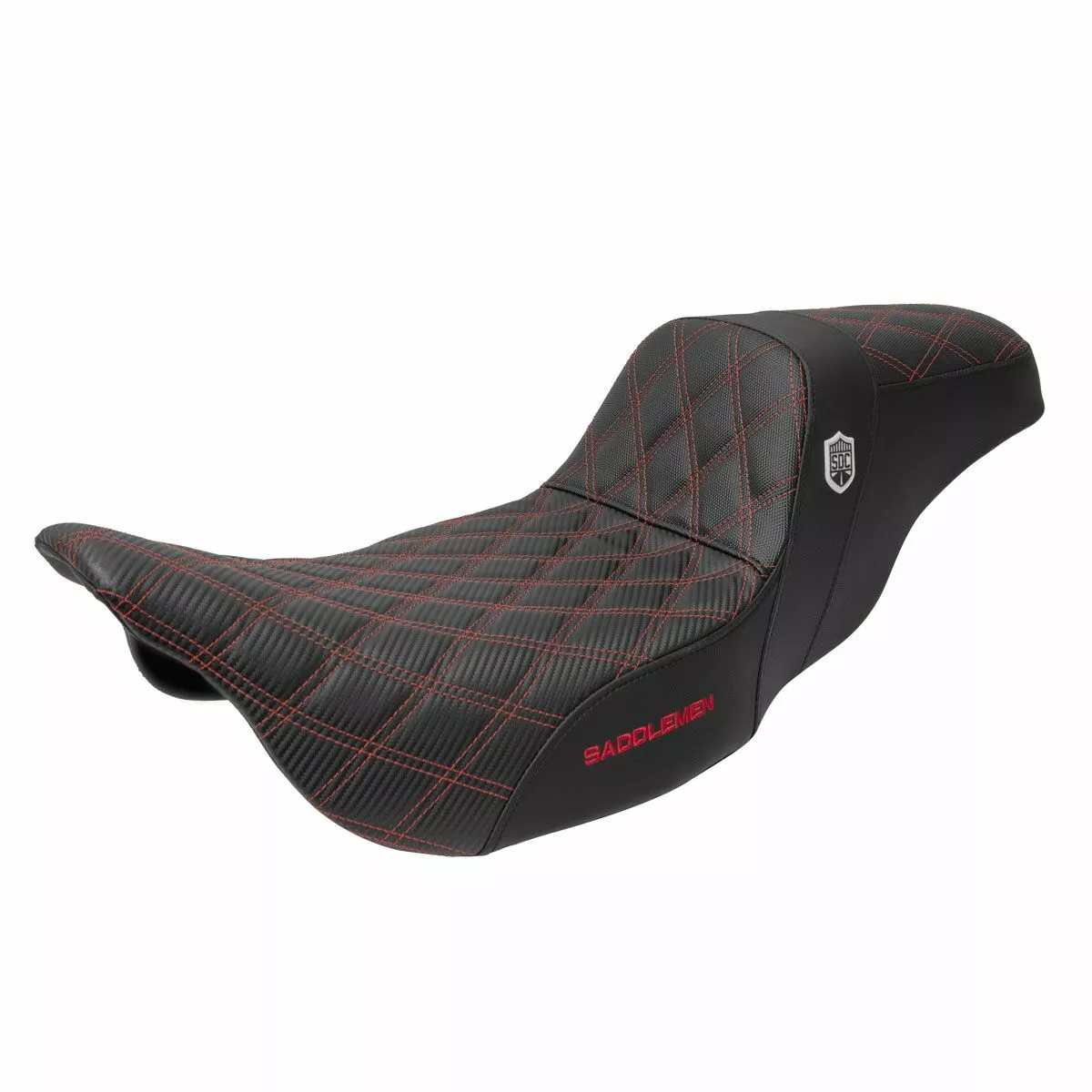Saddlemen SDC Performance Sitz – GelCore™ Komfort für Harley-Davidson® Touring 2008-2023 Modelle "RED-LS"